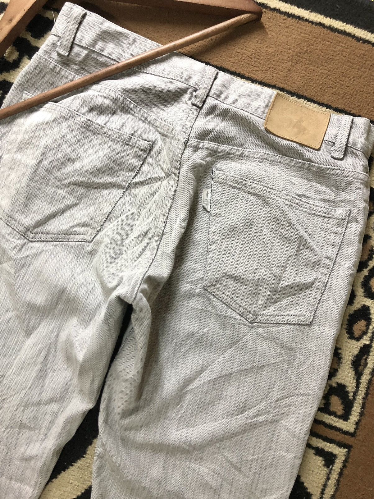 Takeo Kikuchi × Vintage VINTAGE TAKEO KIKUCHI HBT COTTON DENIM LEATHER PATCH Size US 31 - 4 Thumbnail