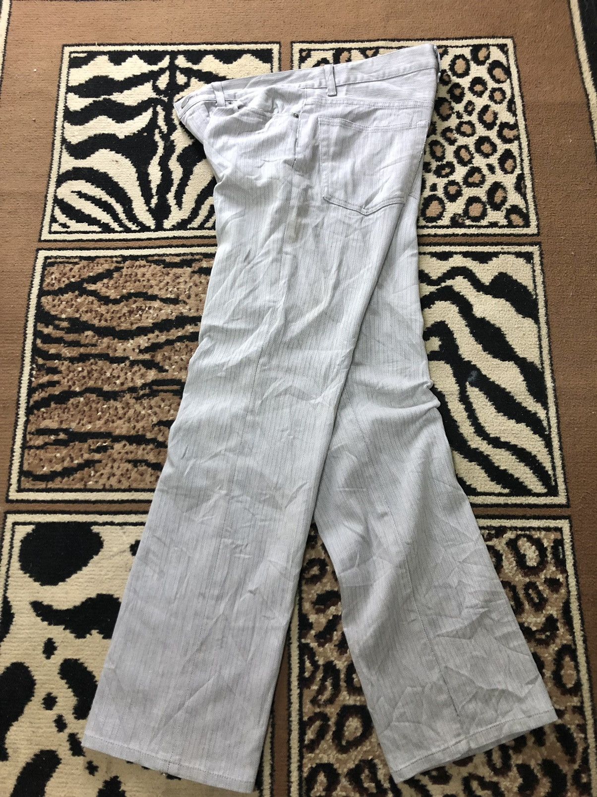 Takeo Kikuchi × Vintage VINTAGE TAKEO KIKUCHI HBT COTTON DENIM LEATHER PATCH Size US 31 - 13 Thumbnail