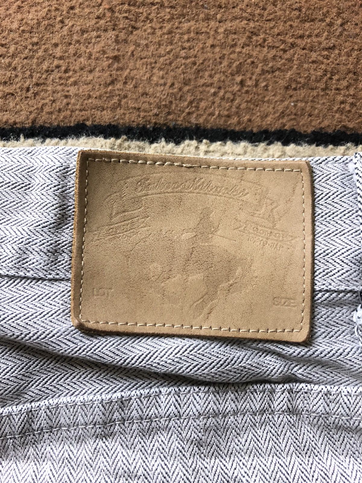Takeo Kikuchi × Vintage VINTAGE TAKEO KIKUCHI HBT COTTON DENIM LEATHER PATCH Size US 31 - 2 Thumbnail