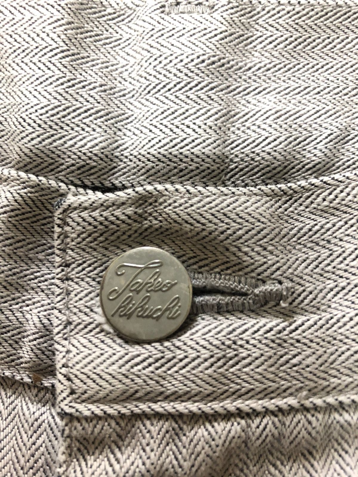 Takeo Kikuchi × Vintage VINTAGE TAKEO KIKUCHI HBT COTTON DENIM LEATHER PATCH Size US 31 - 8 Thumbnail
