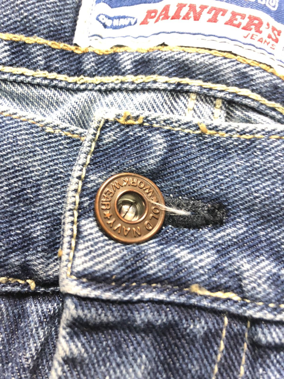 Old Navy × Vintage VINTAGE OLD NAVY CARPENTER WORKWEAR BLUE WASH DENIM Size US 34 / EU 50 - 6 Thumbnail