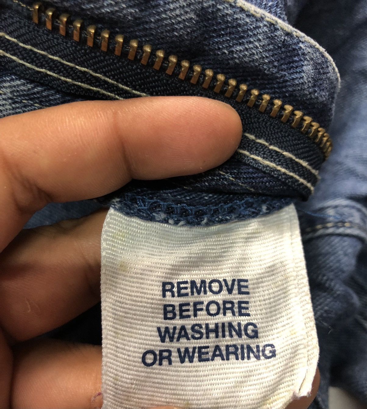 Old Navy × Vintage VINTAGE OLD NAVY CARPENTER WORKWEAR BLUE WASH DENIM Size US 34 / EU 50 - 8 Thumbnail