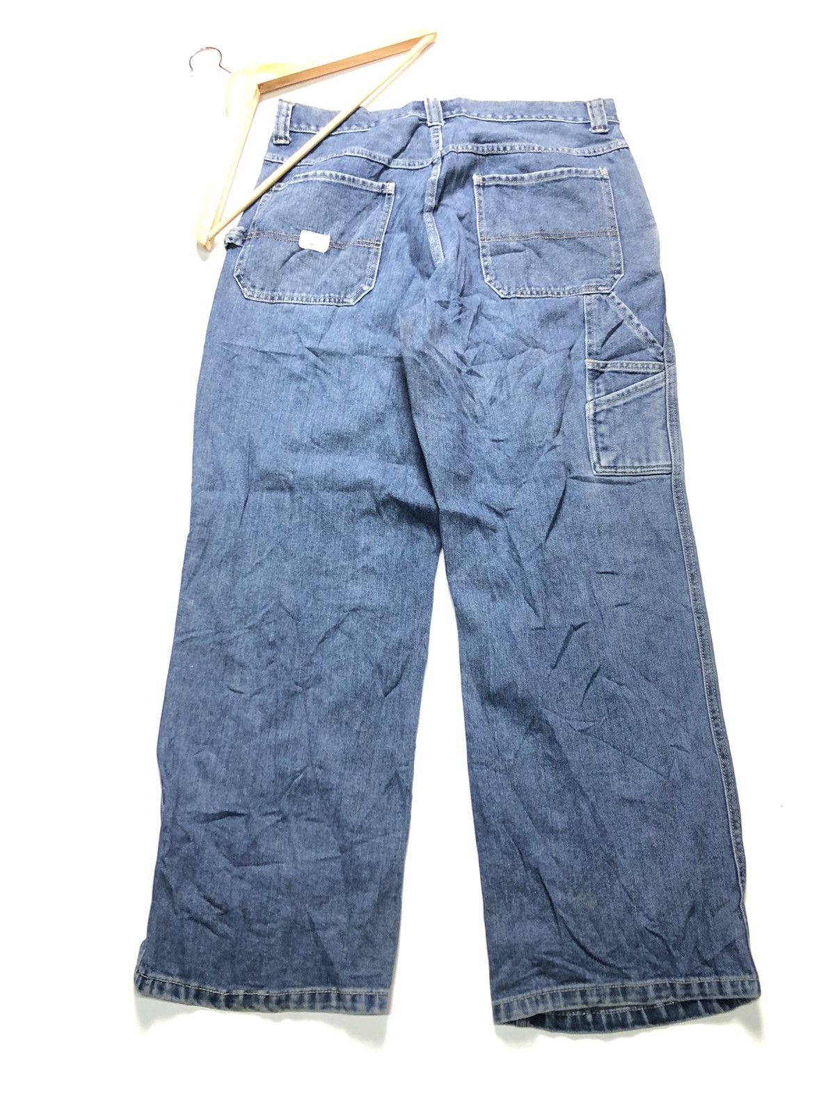 Old Navy × Vintage VINTAGE OLD NAVY CARPENTER WORKWEAR BLUE WASH DENIM Size US 34 / EU 50 - 3 Thumbnail