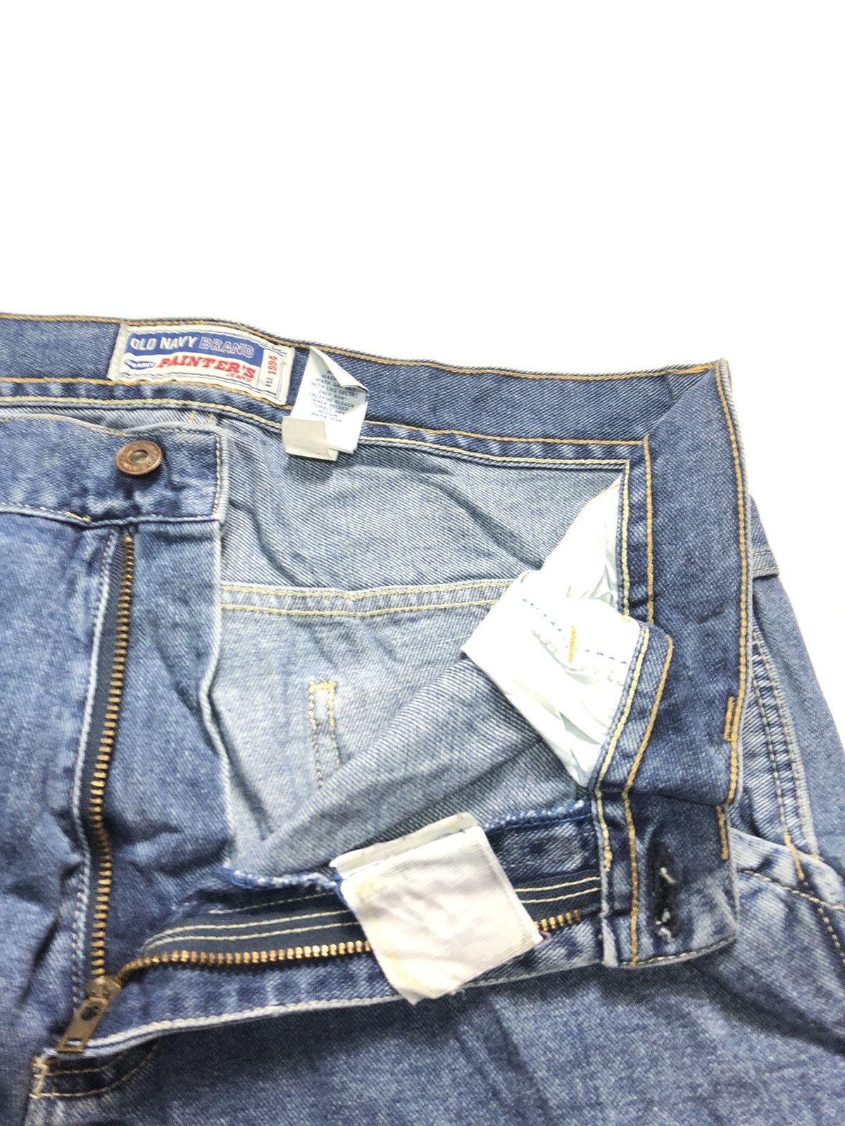 Old Navy × Vintage VINTAGE OLD NAVY CARPENTER WORKWEAR BLUE WASH DENIM Size US 34 / EU 50 - 7 Thumbnail