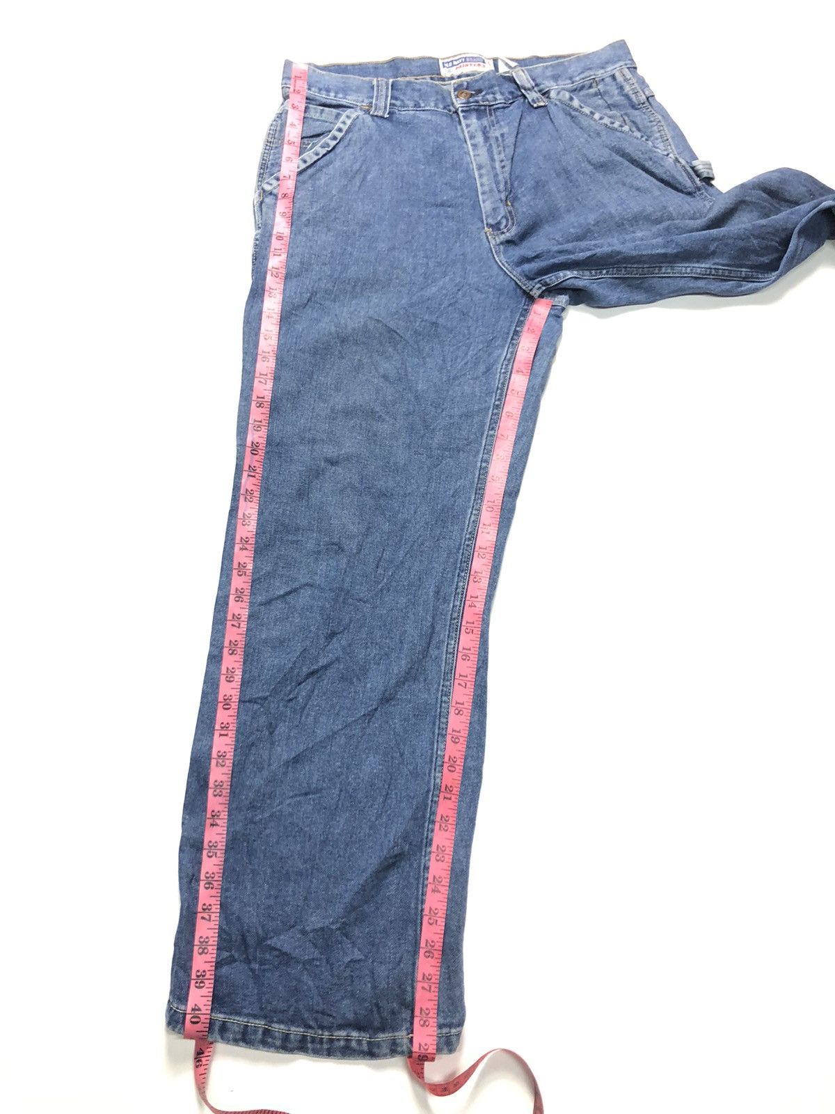 Old Navy × Vintage VINTAGE OLD NAVY CARPENTER WORKWEAR BLUE WASH DENIM Size US 34 / EU 50 - 15 Thumbnail