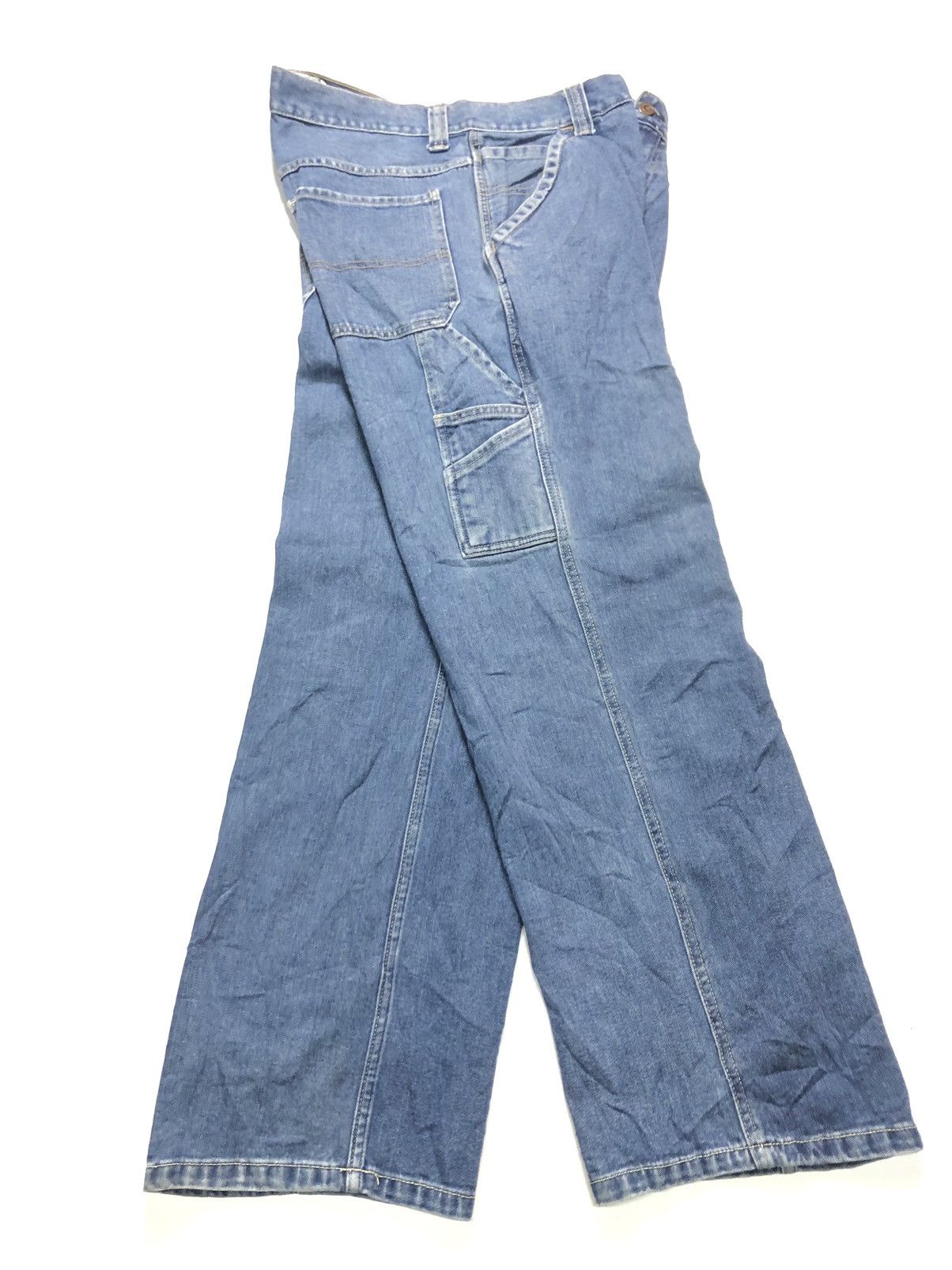 Old Navy × Vintage VINTAGE OLD NAVY CARPENTER WORKWEAR BLUE WASH DENIM Size US 34 / EU 50 - 13 Thumbnail