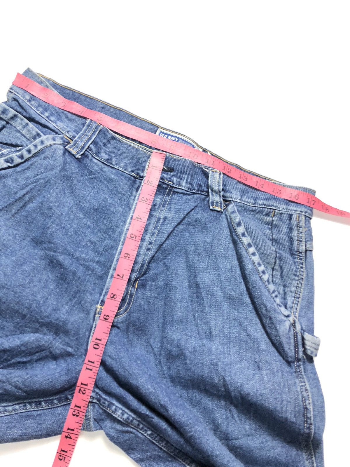 Old Navy × Vintage VINTAGE OLD NAVY CARPENTER WORKWEAR BLUE WASH DENIM Size US 34 / EU 50 - 14 Thumbnail