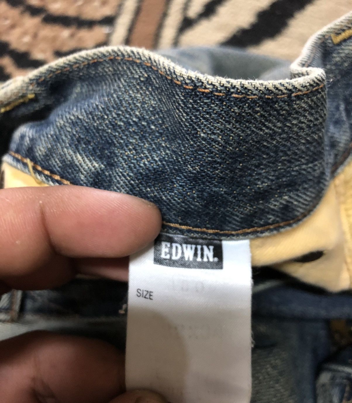 Edwin × Vintage VINTAGE SELVEDGE EDWIN 505 DISTRESSED BLUE WASH DENIM Size US 32 / EU 48 - 6 Thumbnail