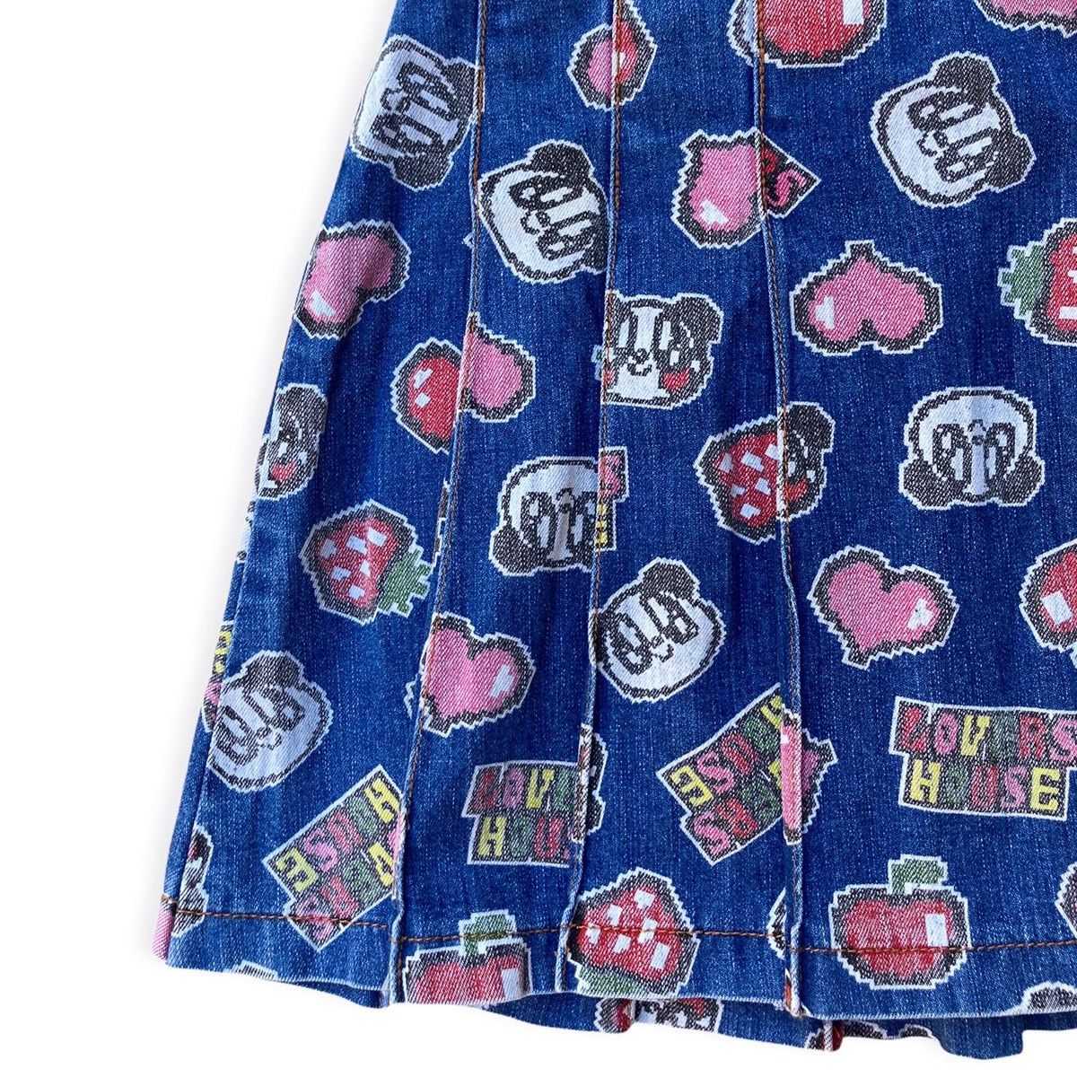 Other Lovers House Pleated Denim Skirt.⁣⁣⁣ Size US 26 / EU 42 - 3 Thumbnail
