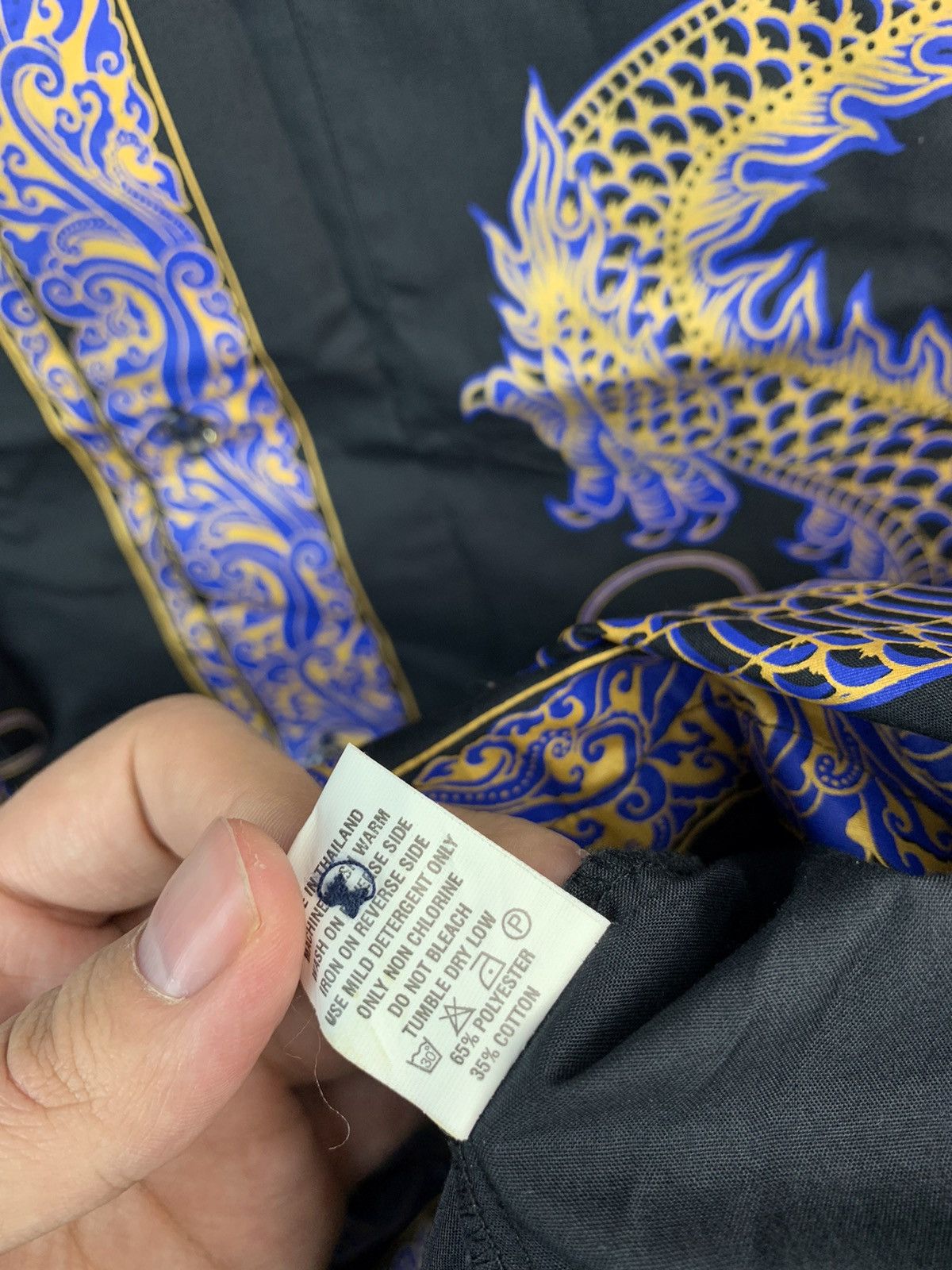 Japanese Brand × Vintage Vintage Asian Dragon Mens Shirt Size US XL / EU 56 / 4 - 8 Thumbnail