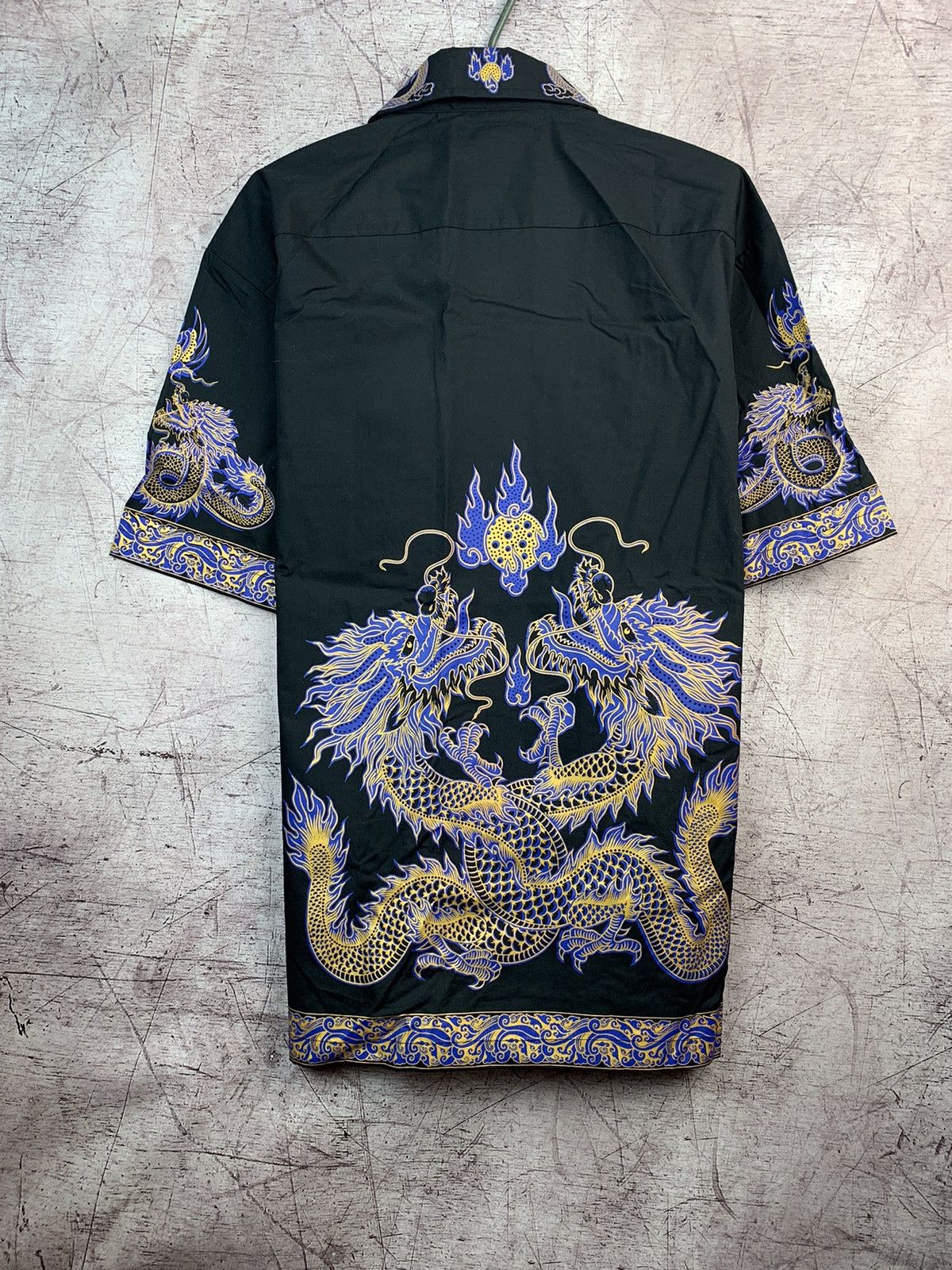 Japanese Brand × Vintage Vintage Asian Dragon Mens Shirt Size US XL / EU 56 / 4 - 2 Thumbnail