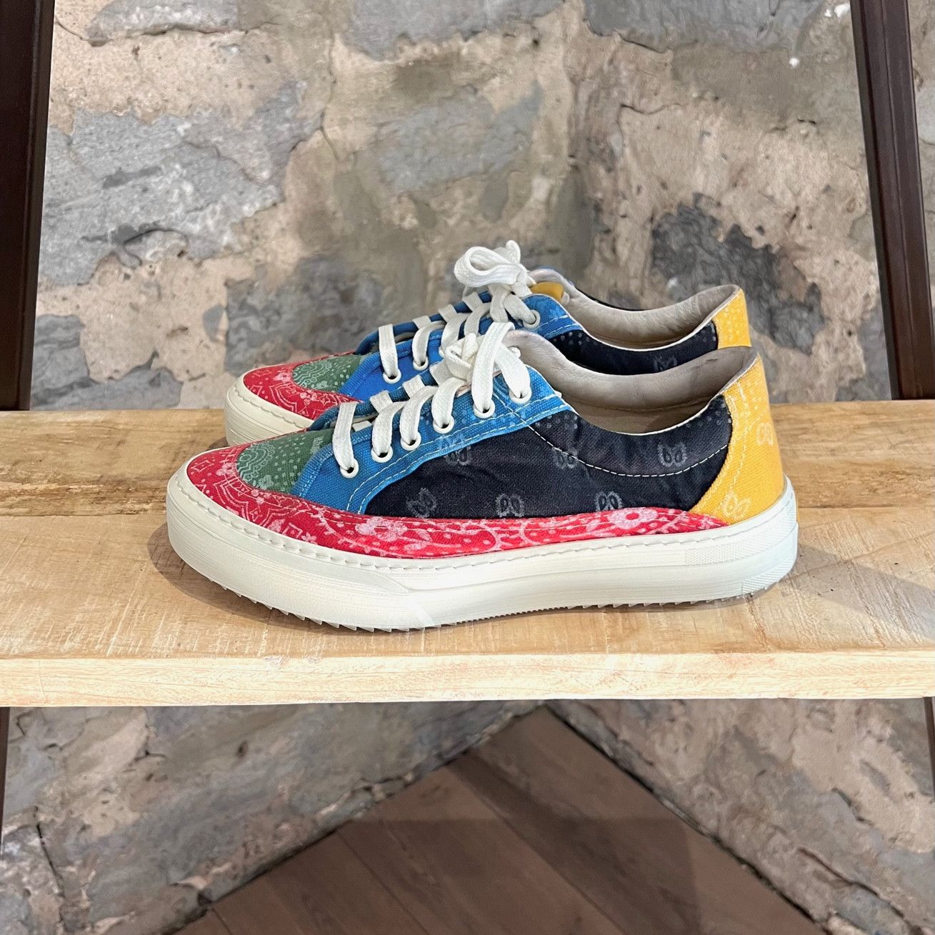 Rhude Rhude V2 Primary Bandana Low Sneakers | Grailed