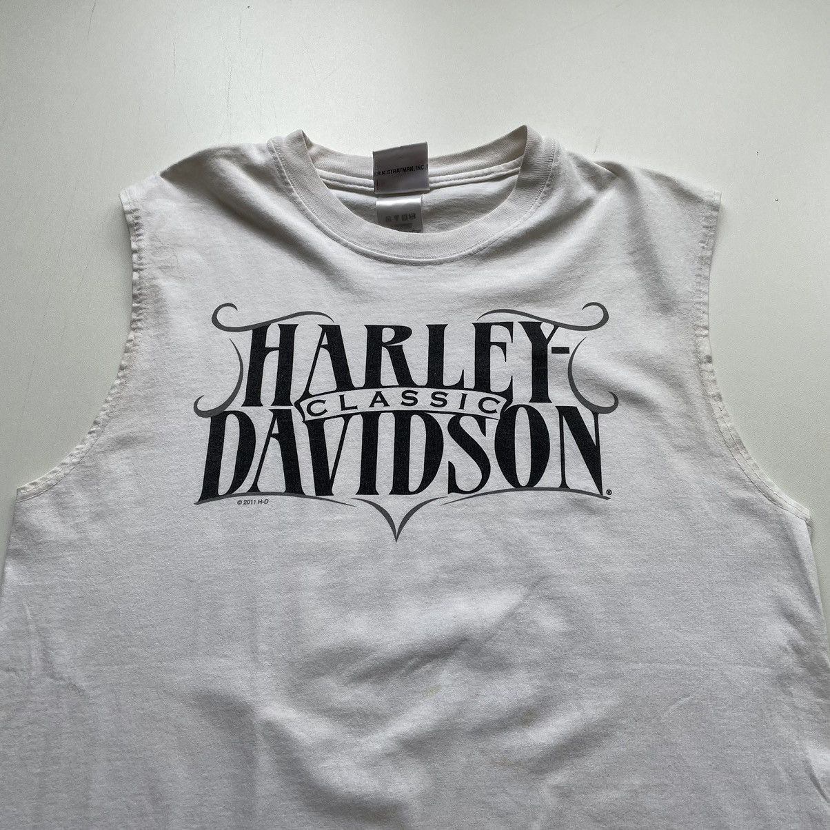 Harley Davidson Vintage 2000s Harley Davidson Biker Graphic tank Top Shirt Size US M / EU 48-50 / 2 - 2 Thumbnail