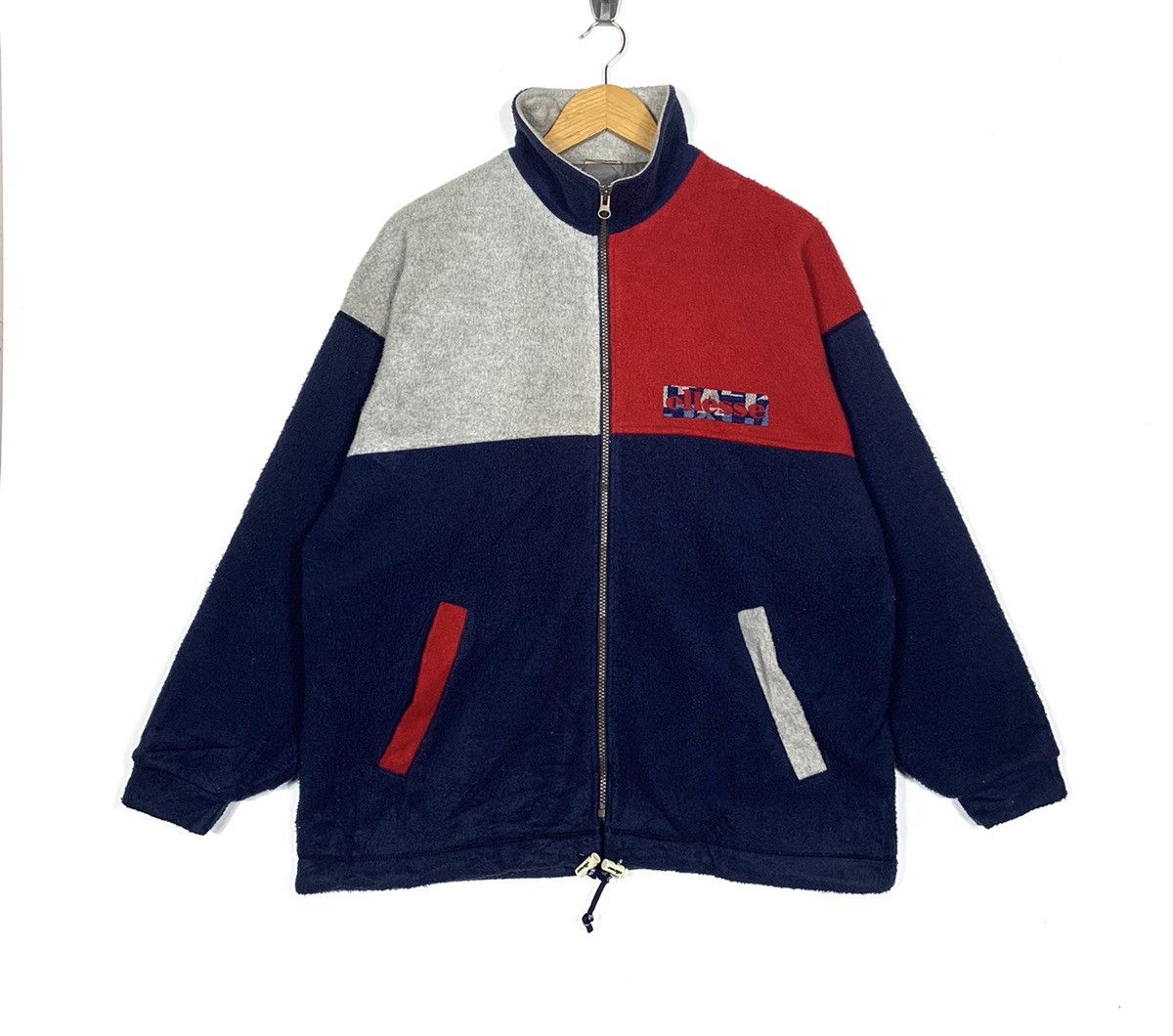 Ellesse Vintage Ellesse Fleece Jacket Multicolour Large Size Size US L / EU 52-54 / 3 - 1 Thumbnail