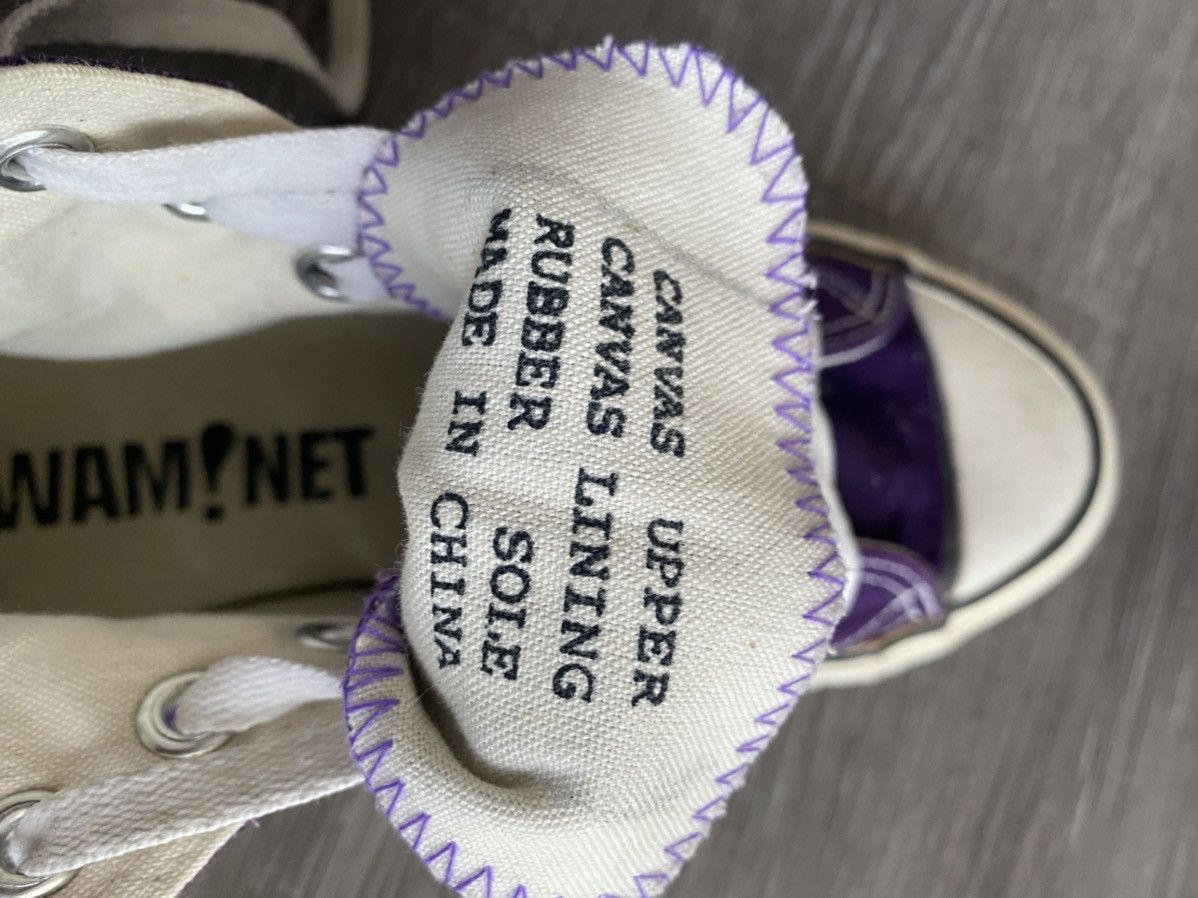 Japanese Brand Vintage 80s Wam!net Purple Converse Y2k Rare Size US 7 / EU 40 - 10 Thumbnail