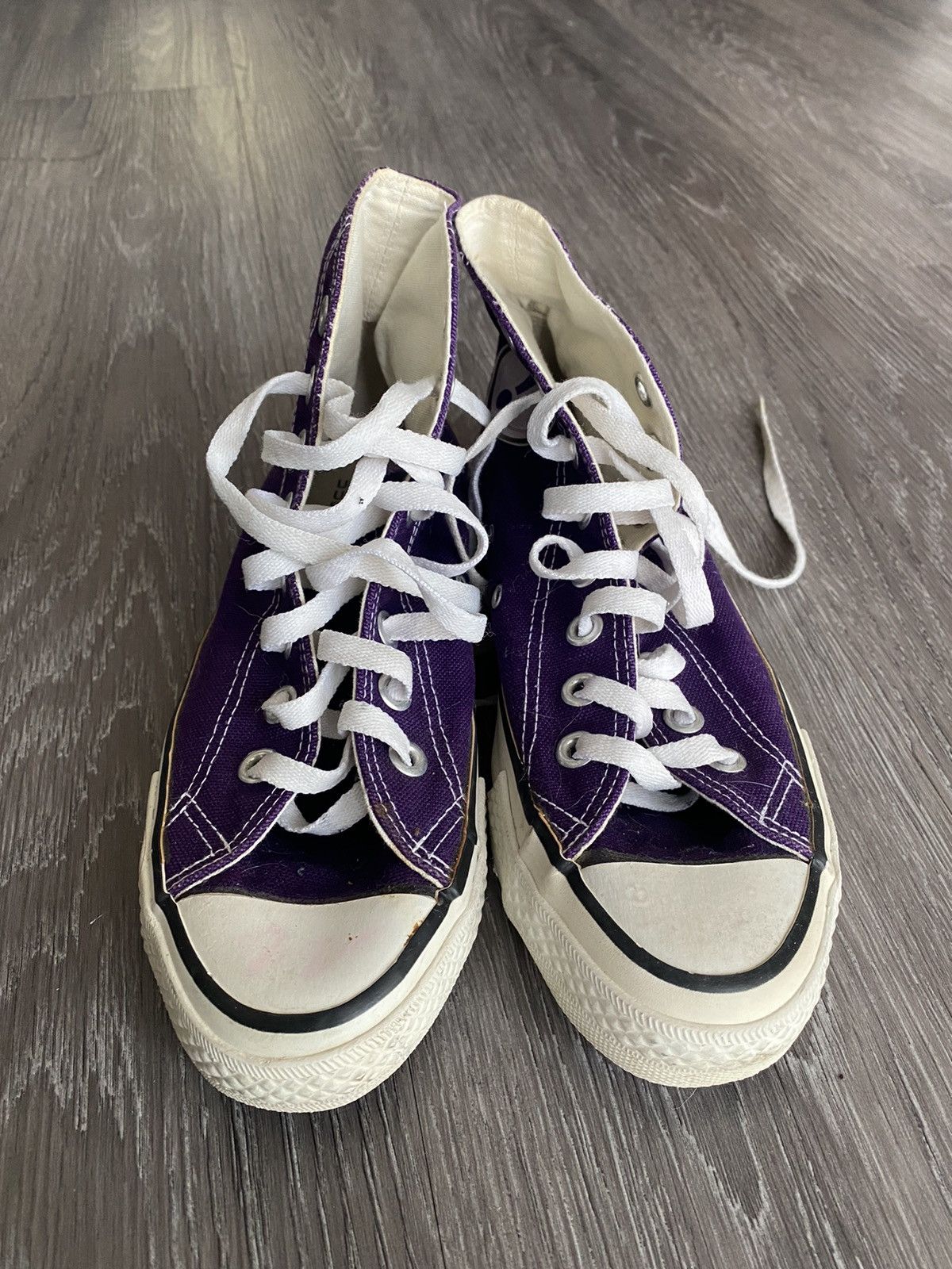 Japanese Brand Vintage 80s Wam!net Purple Converse Y2k Rare Size US 7 / EU 40 - 2 Thumbnail