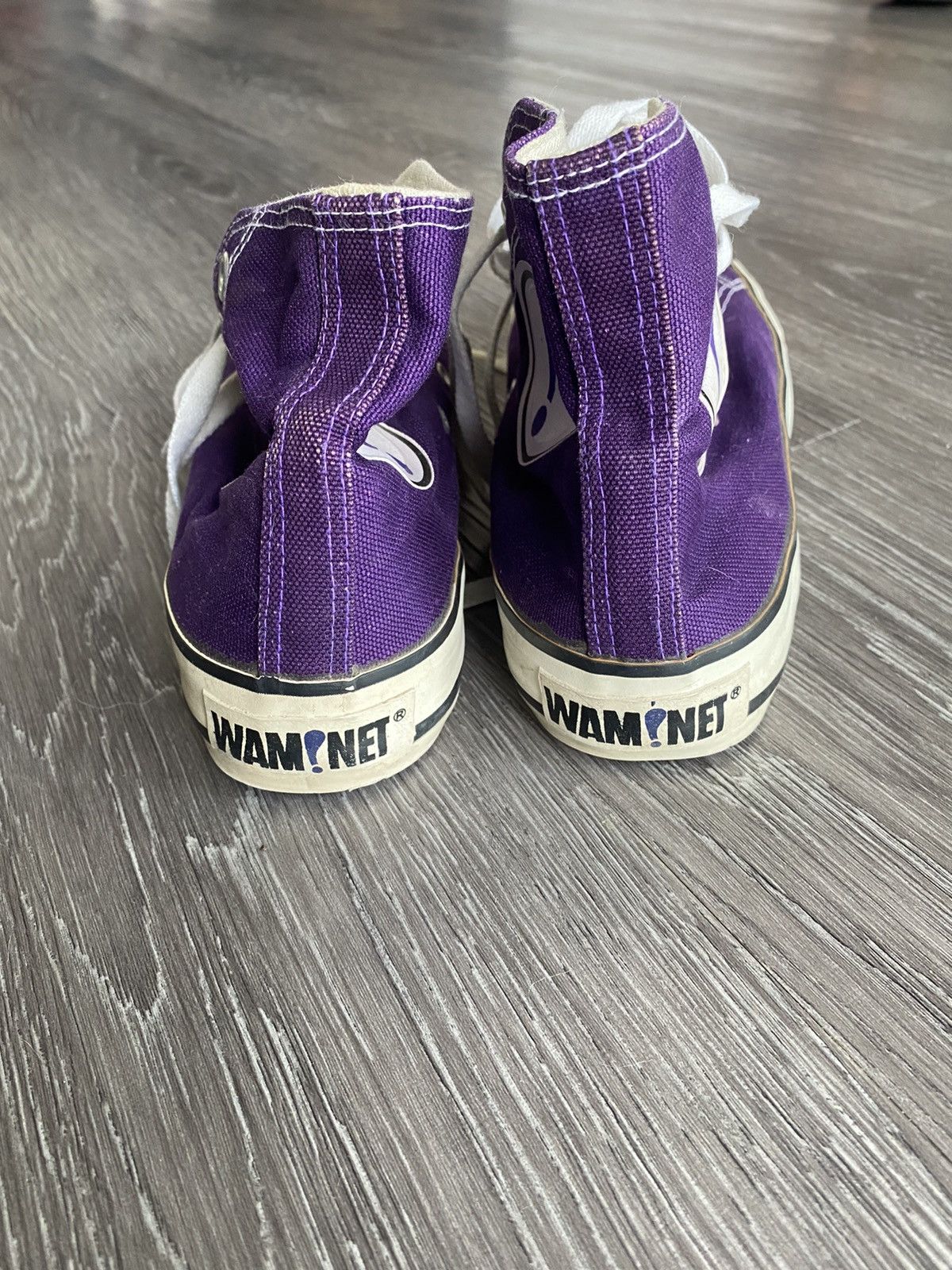 Japanese Brand Vintage 80s Wam!net Purple Converse Y2k Rare Size US 7 / EU 40 - 4 Thumbnail