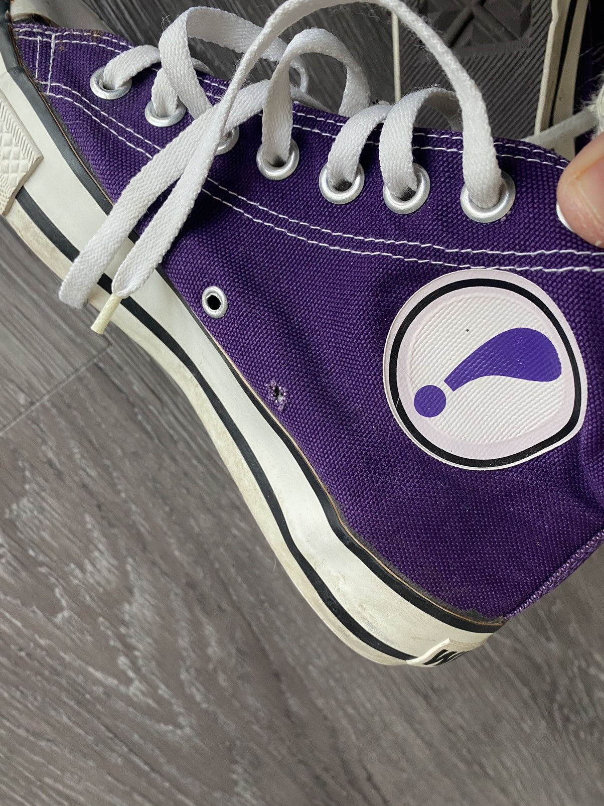Japanese Brand Vintage 80s Wam!net Purple Converse Y2k Rare Size US 7 / EU 40 - 6 Thumbnail