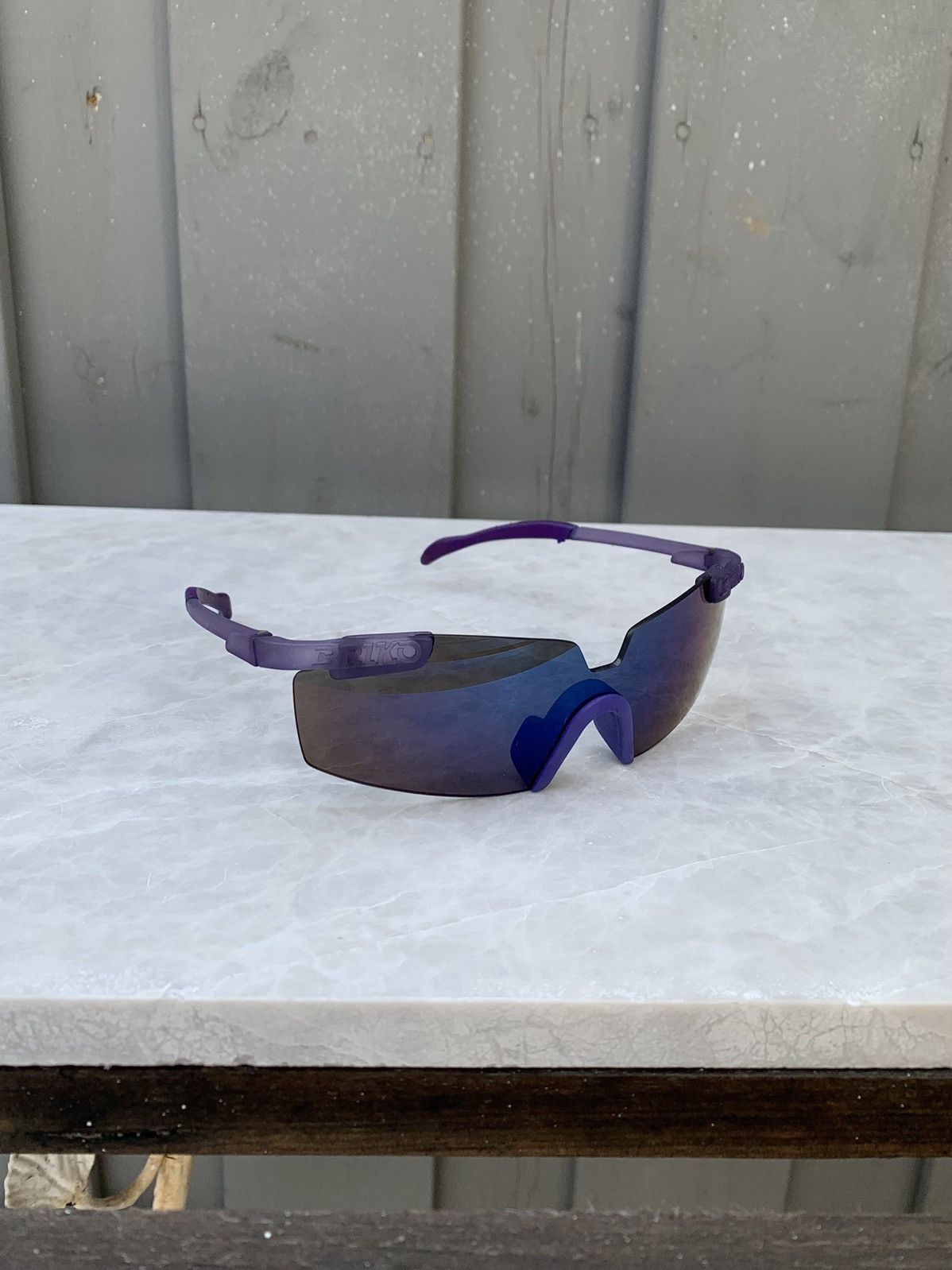 image of Y2K Briko Rimless Cycling Glasses Oakley Sub Zero Iridium Os in Purple, Men's