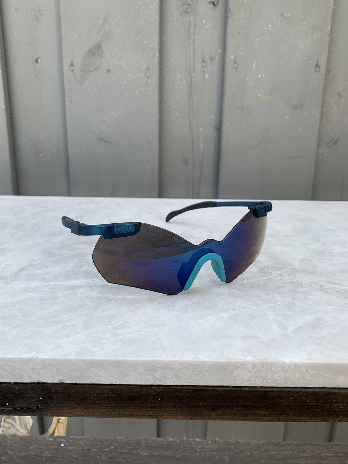 image of 2000S Briko Rimless Cycling Sunglasses Oakley Sub Zero 90's in Blue, Men's