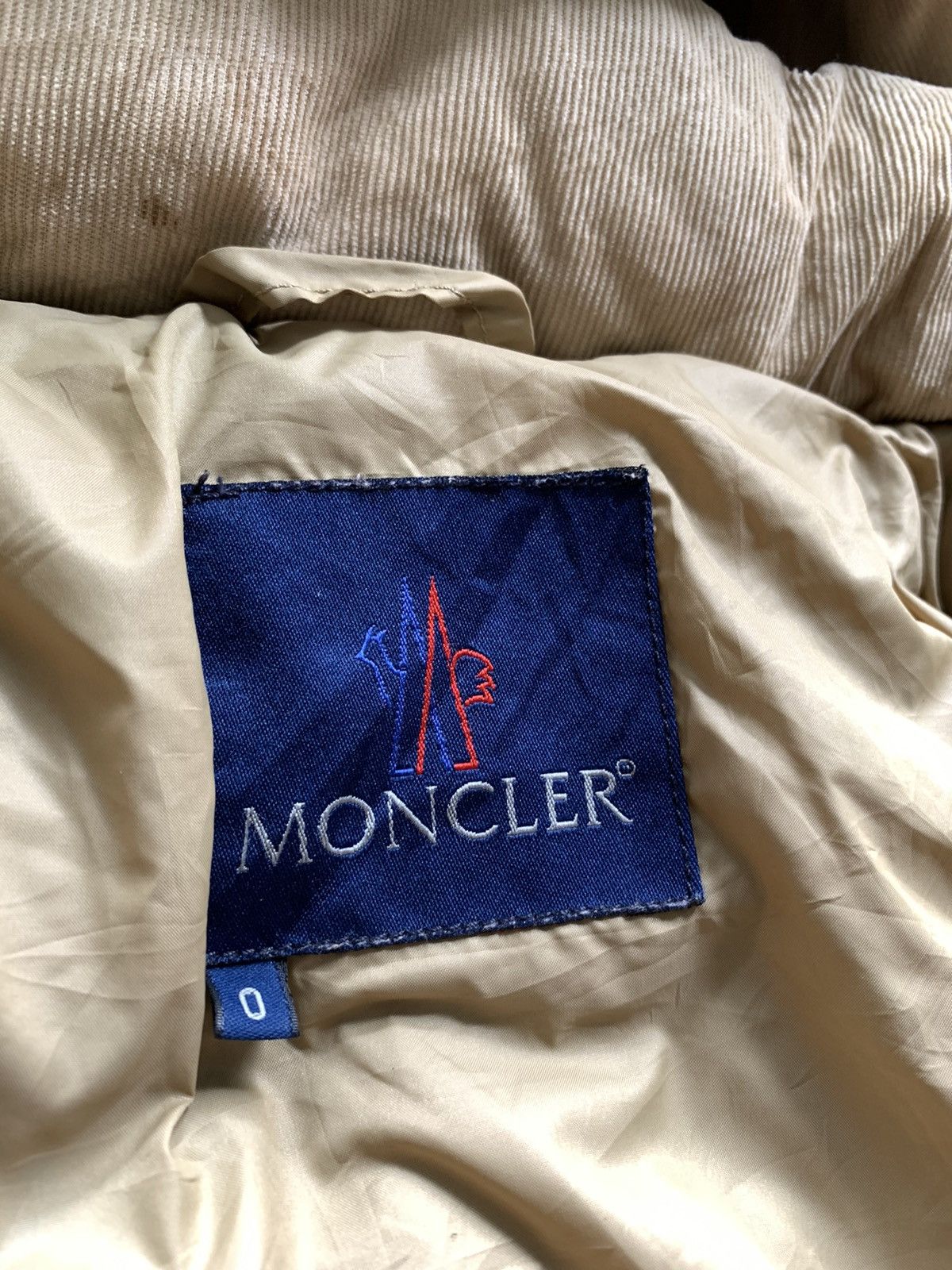 Moncler × Vintage Vintage Down puffer corduroy jacket Size US S / EU 44-46 / 1 - 5 Thumbnail