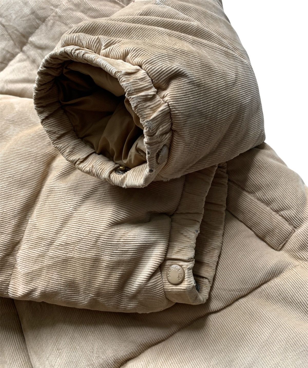 Moncler × Vintage Vintage Down puffer corduroy jacket Size US S / EU 44-46 / 1 - 4 Thumbnail