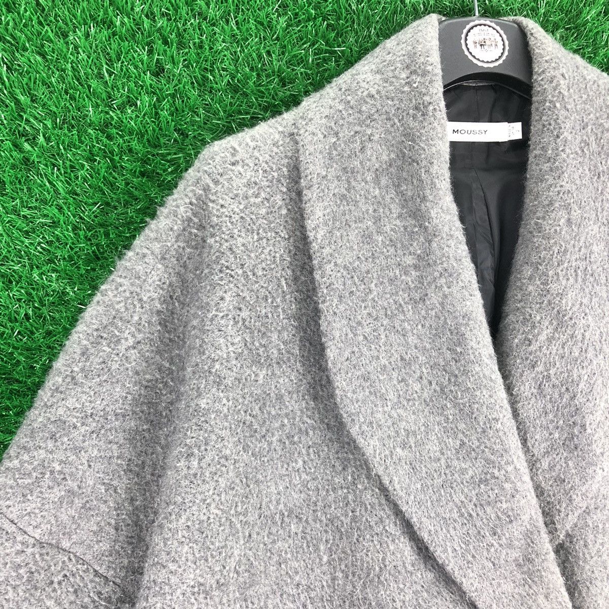 MOUSSY Moussy Wool Coat Jacket Avant Garde Design Style Size XL / US 12-14 / IT 48-50 - 2 Thumbnail