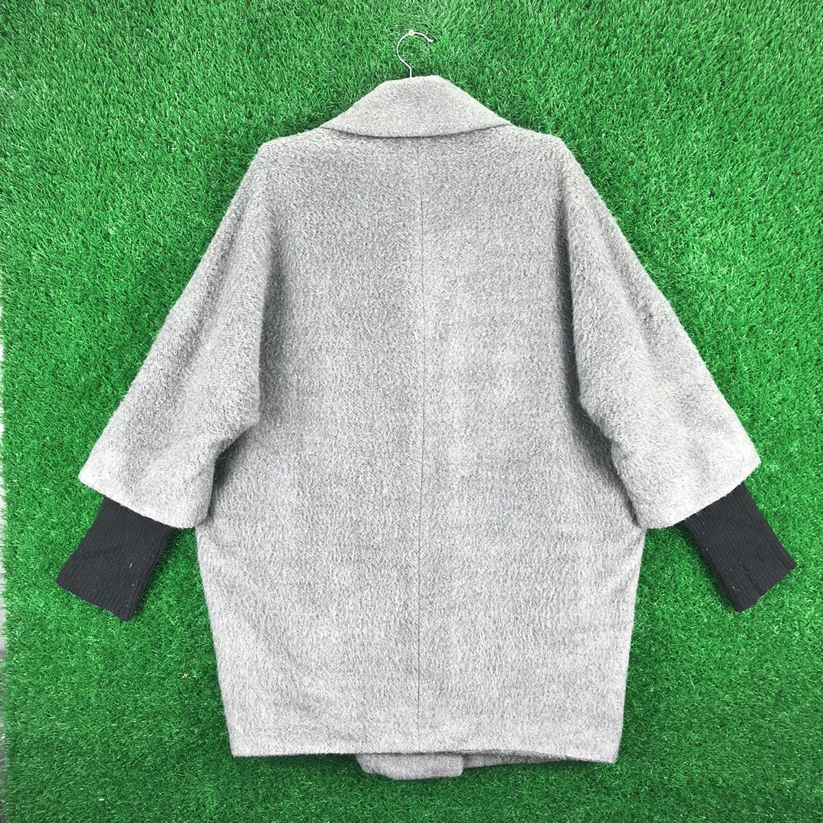 MOUSSY Moussy Wool Coat Jacket Avant Garde Design Style Size XL / US 12-14 / IT 48-50 - 4 Thumbnail
