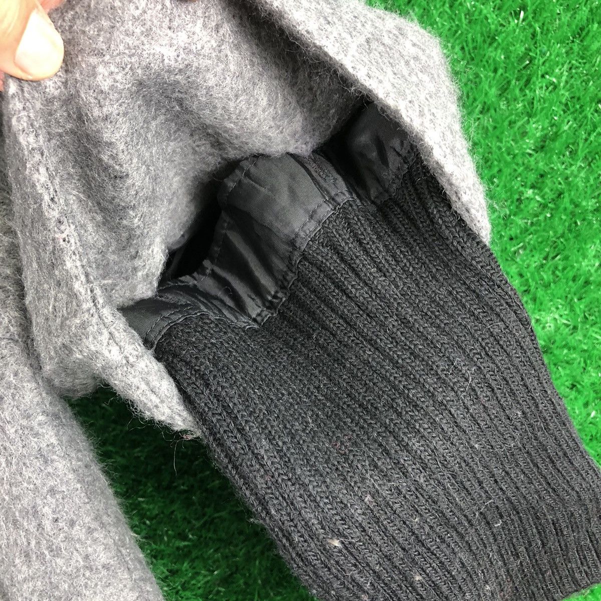 MOUSSY Moussy Wool Coat Jacket Avant Garde Design Style Size XL / US 12-14 / IT 48-50 - 8 Thumbnail