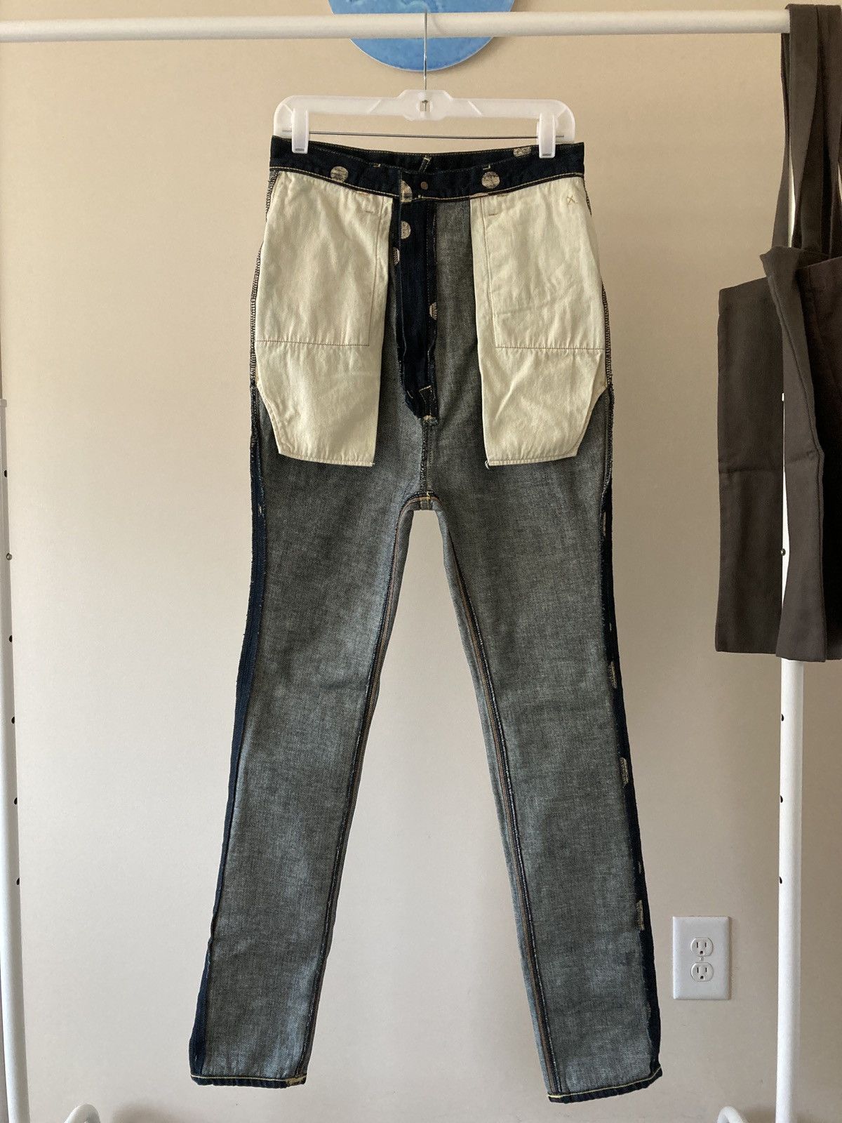 Kapital Kapital Big Polka Dot High Waist Denim with Back Cinch Size US 29 - 10 Thumbnail