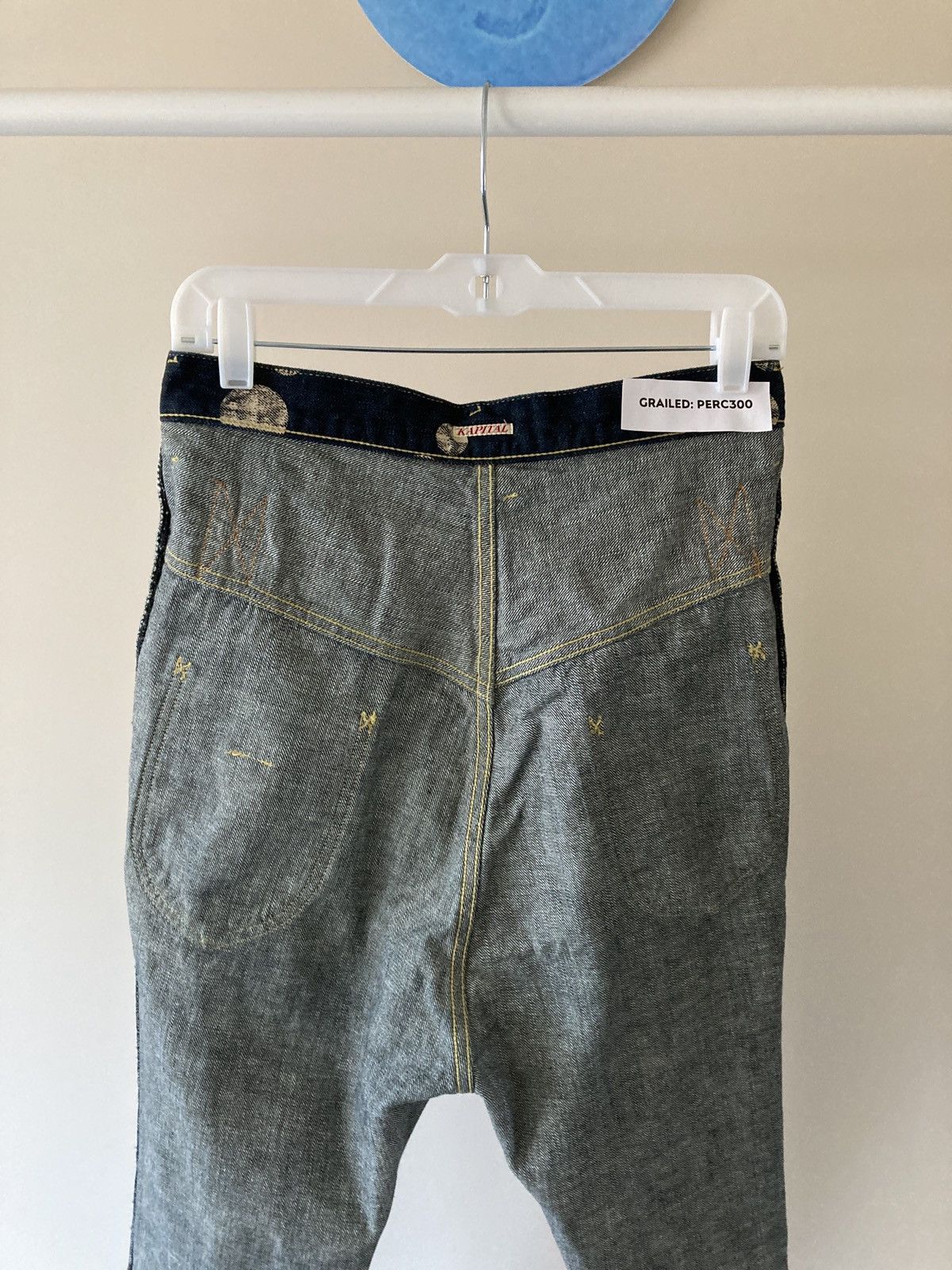 Kapital Kapital Big Polka Dot High Waist Denim with Back Cinch Size US 29 - 13 Thumbnail