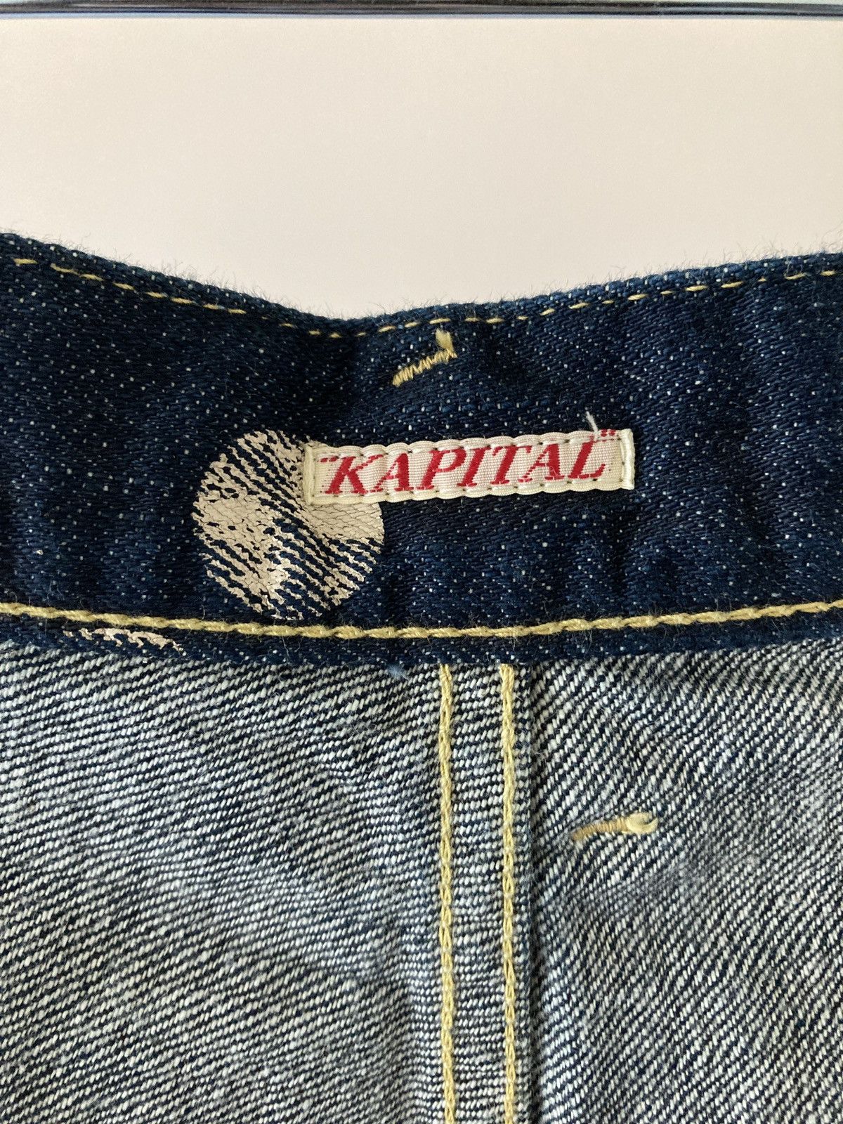 Kapital Kapital Big Polka Dot High Waist Denim with Back Cinch Size US 29 - 14 Thumbnail