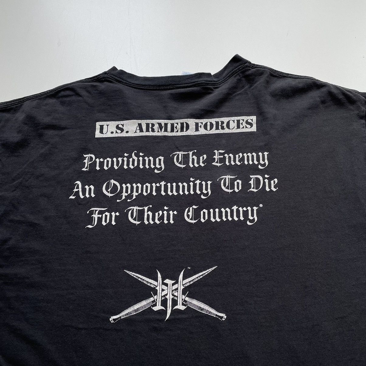 Vintage Vintage 2000s US Armed Forces Skull USA Graphic T Shirt Size US L / EU 52-54 / 3 - 4 Thumbnail