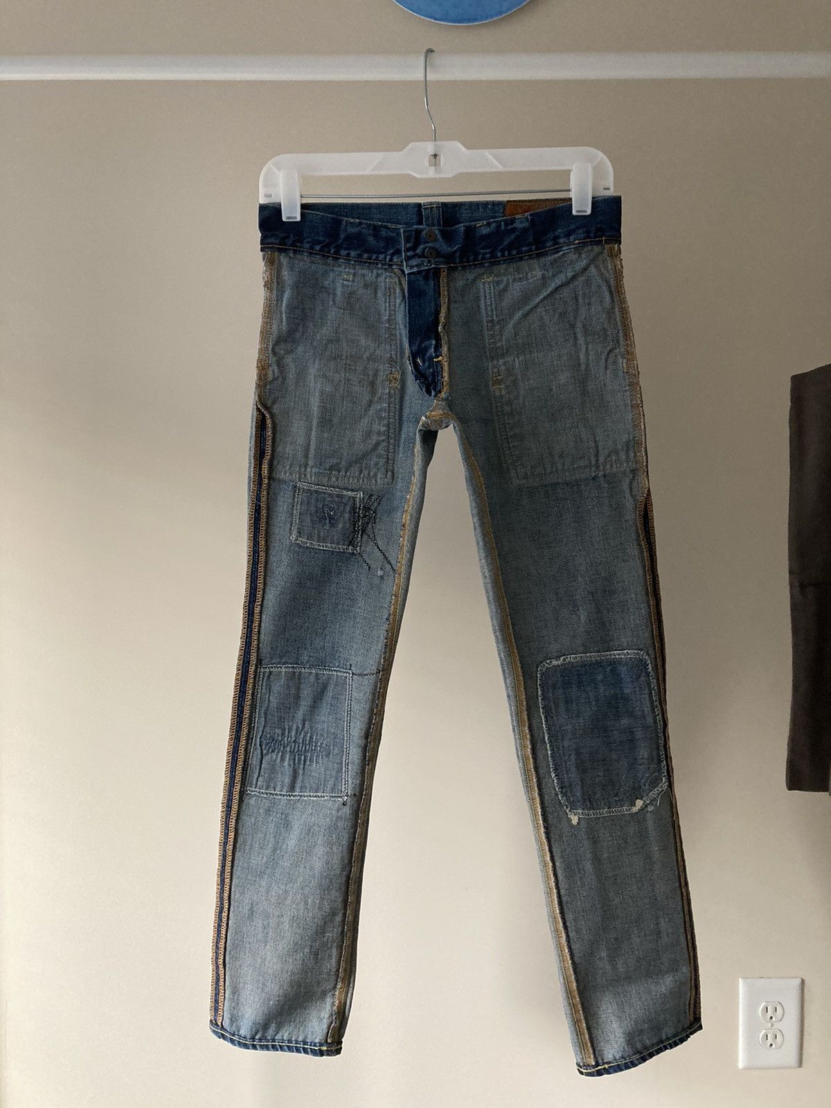 Kapital Kountry Kapital Kountry Bush Distressed/Repaired STONE Cut Denim Size US 28 / EU 44 - 15 Thumbnail