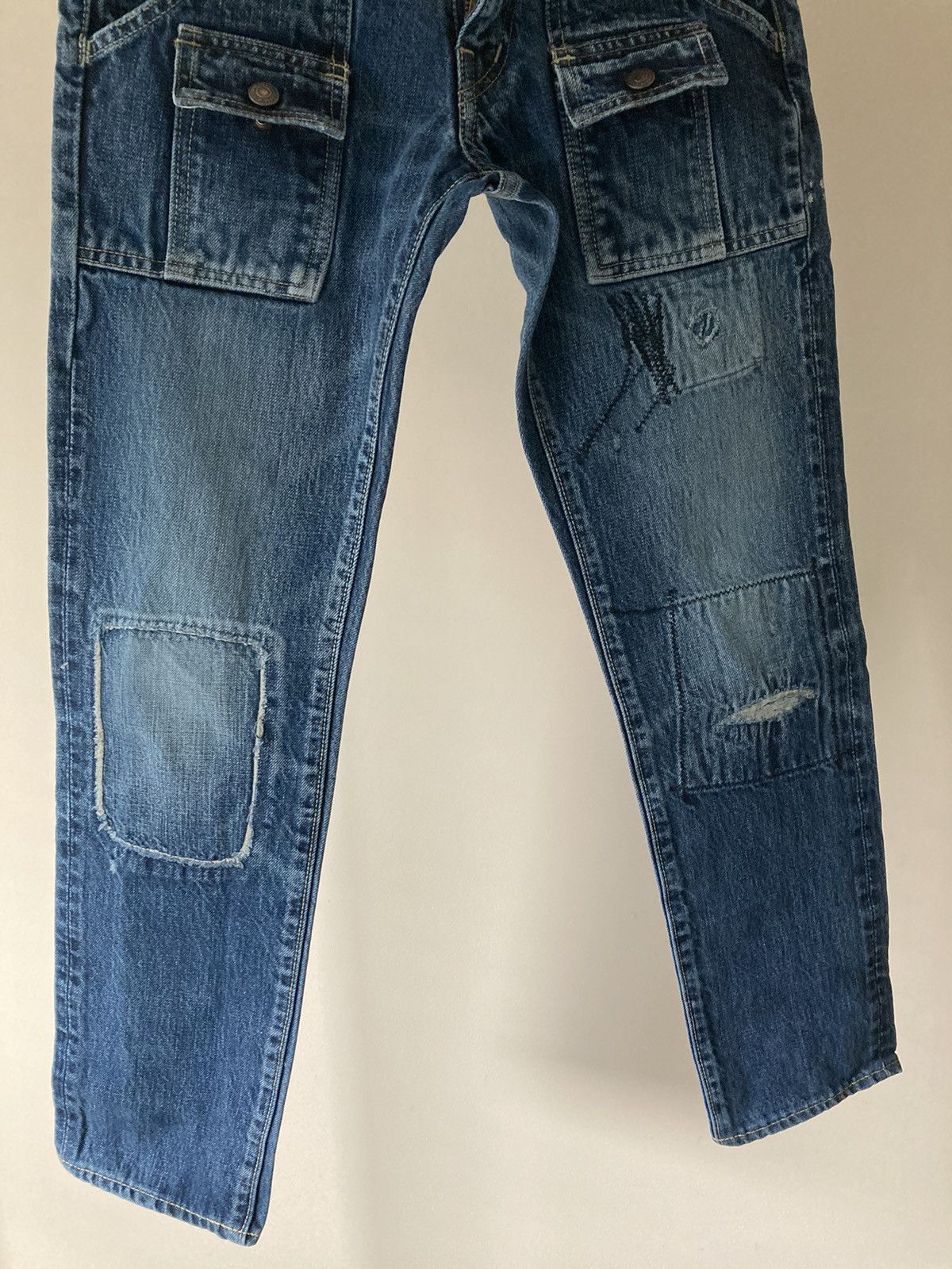 Kapital Kountry Kapital Kountry Bush Distressed/Repaired STONE Cut Denim Size US 28 / EU 44 - 6 Thumbnail