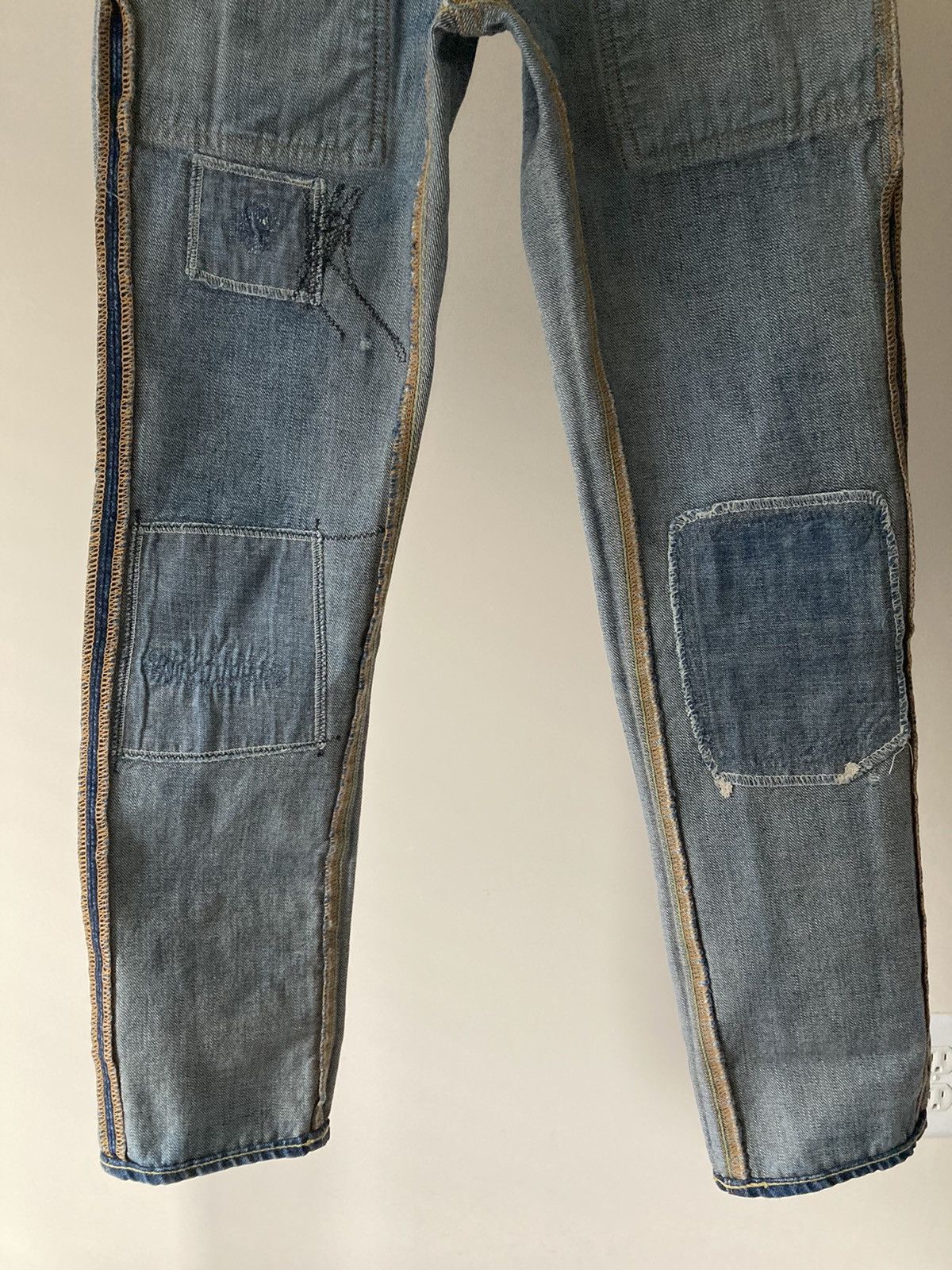 Kapital Kountry Kapital Kountry Bush Distressed/Repaired STONE Cut Denim Size US 28 / EU 44 - 17 Thumbnail