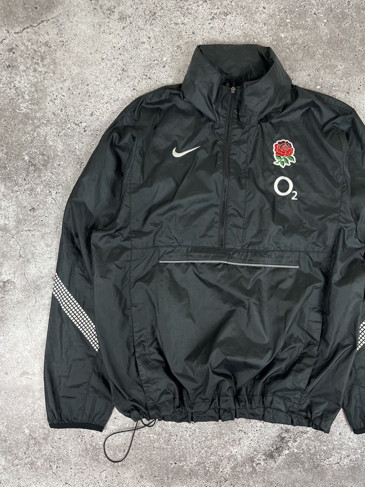 Vintage Nike England Rugby Vintage Nylon Jacket Size US L / EU 52-54 / 3 - 3 Thumbnail