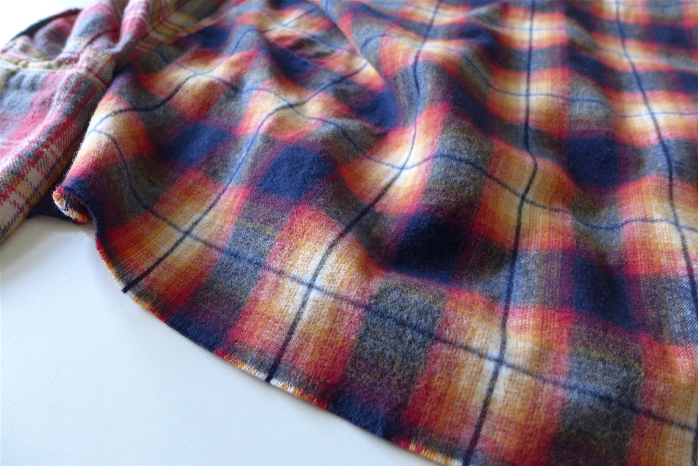Greg Lauren Greg Lauren Mixed Plaid Shawl Collar Boxy Shirt Jacket Size US S / EU 44-46 / 1 - 12 Thumbnail