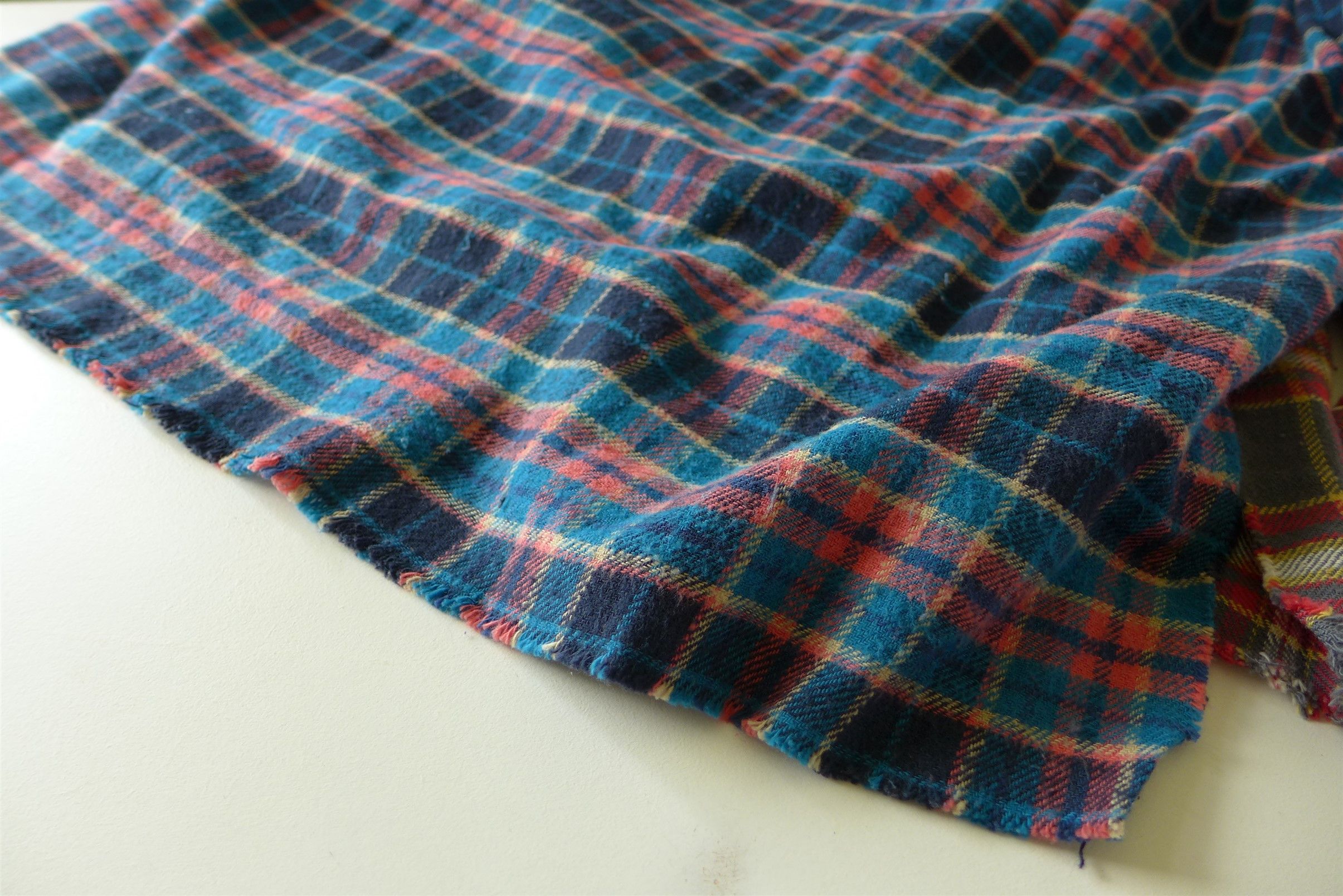 Greg Lauren Greg Lauren Mixed Plaid Shawl Collar Boxy Shirt Jacket Size US L / EU 52-54 / 3 - 10 Thumbnail