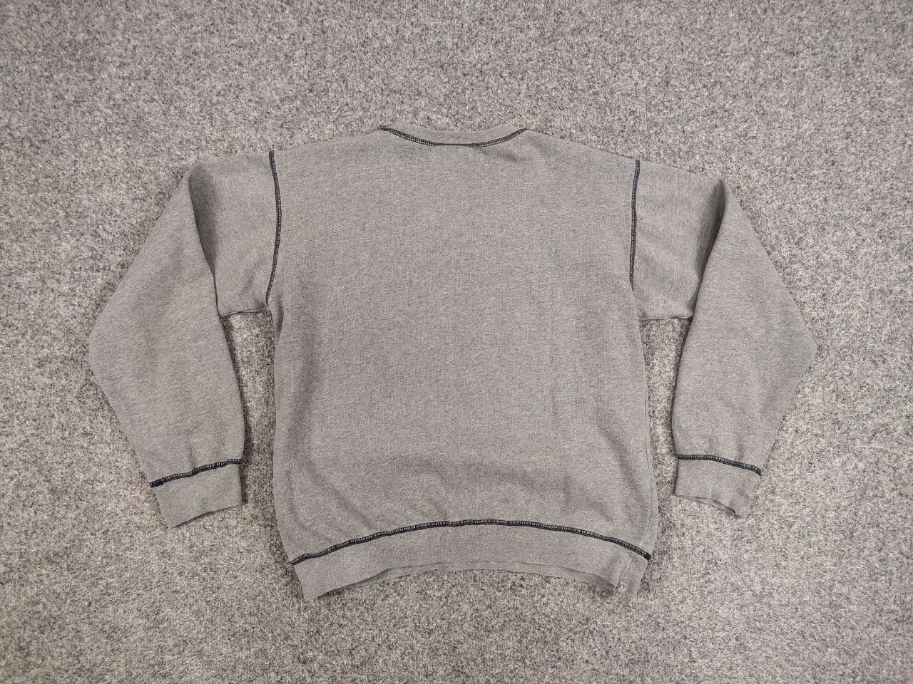 Vintage Vintage 80's Air Force US Army Gray Crew Chek Sweatshirt Size US L / EU 52-54 / 3 - 17 Thumbnail