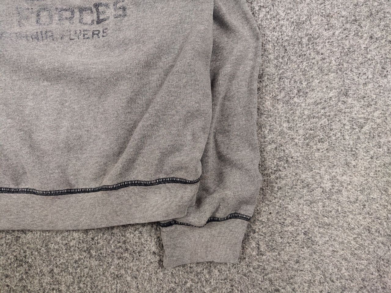 Vintage Vintage 80's Air Force US Army Gray Crew Chek Sweatshirt Size US L / EU 52-54 / 3 - 10 Thumbnail