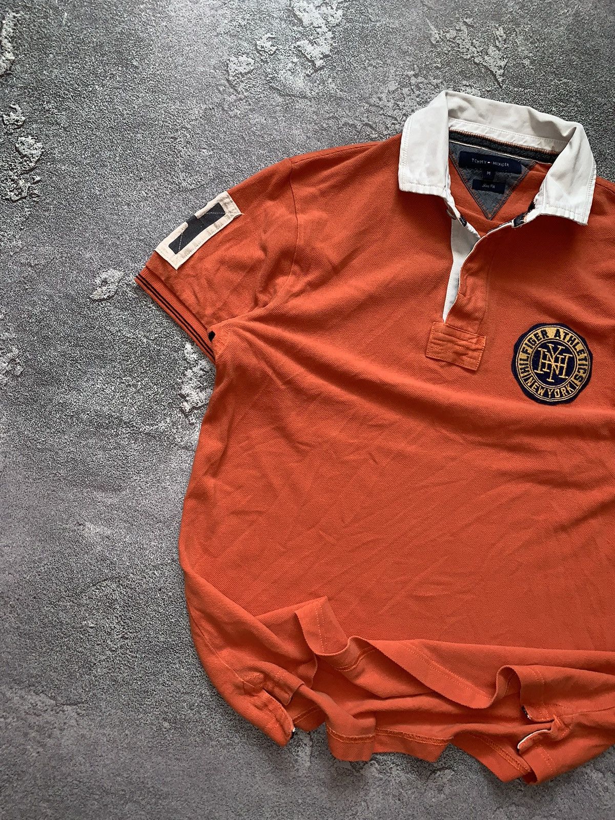 Tommy Hilfiger × Vintage Tommy Hilfiger M rugby polo button up tee T-shirt dress NY Size US M / EU 48-50 / 2 - 3 Thumbnail