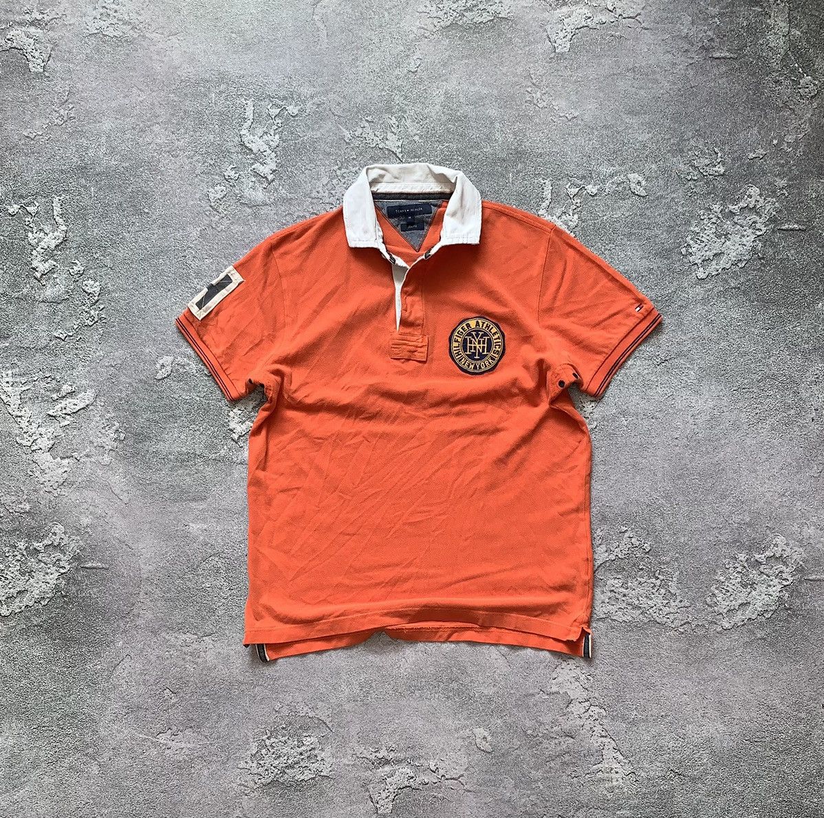 Tommy Hilfiger × Vintage Tommy Hilfiger M rugby polo button up tee T-shirt dress NY Size US M / EU 48-50 / 2 - 2 Thumbnail