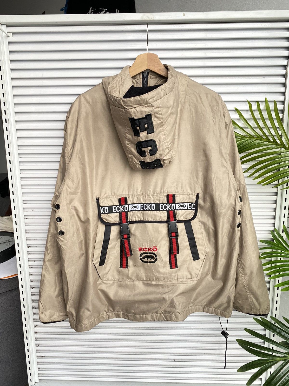 Ecko Unltd. Vintage Ecko Unlimited Tactical Bondage Windbreaker Hoodies Size US XL / EU 56 / 4 - 2 Thumbnail