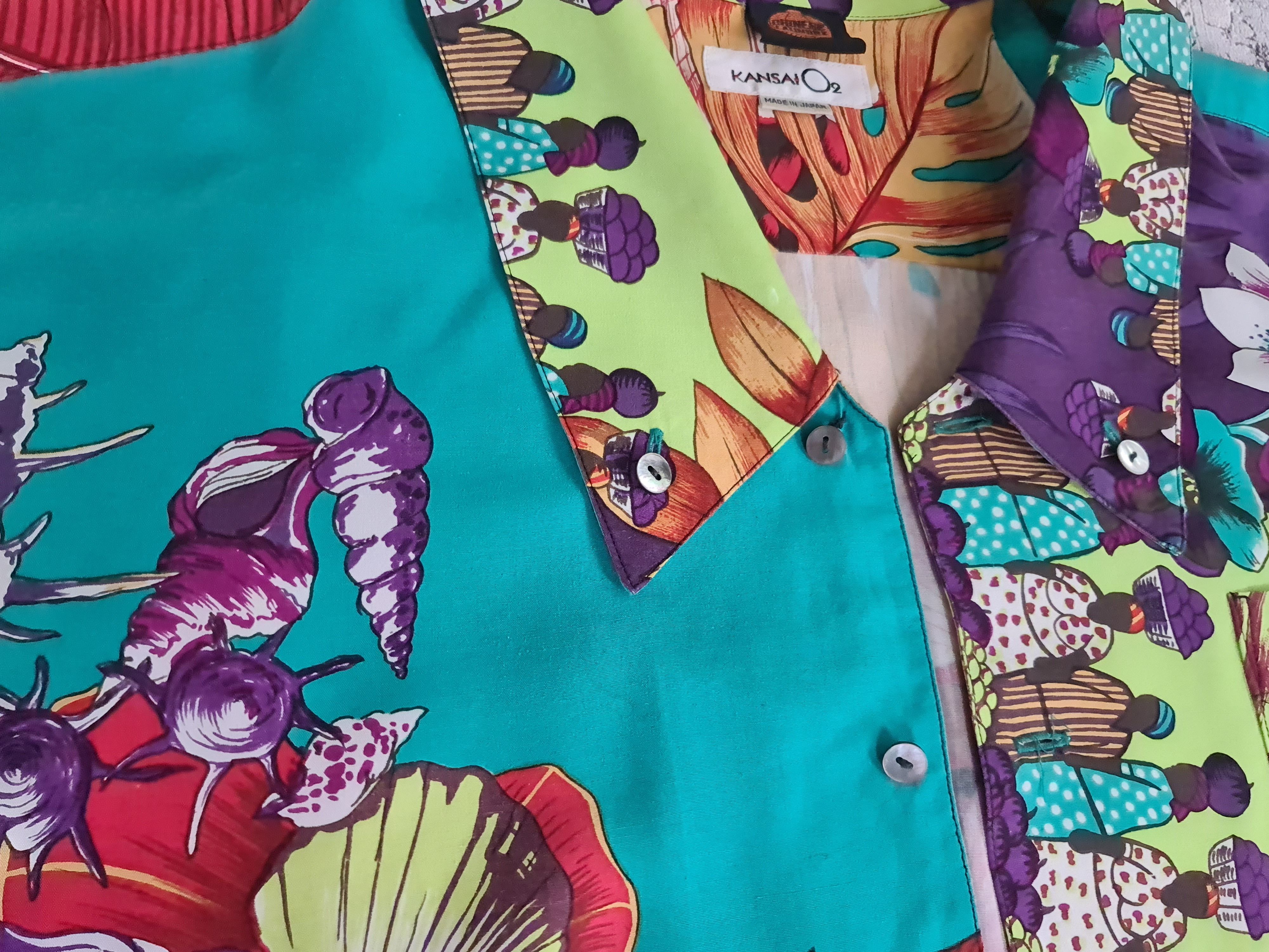 Kansai Yamamoto Kansai Yamamoto Hawaiian Shirt RARE! Size L / US 10 / IT 46 - 11 Thumbnail