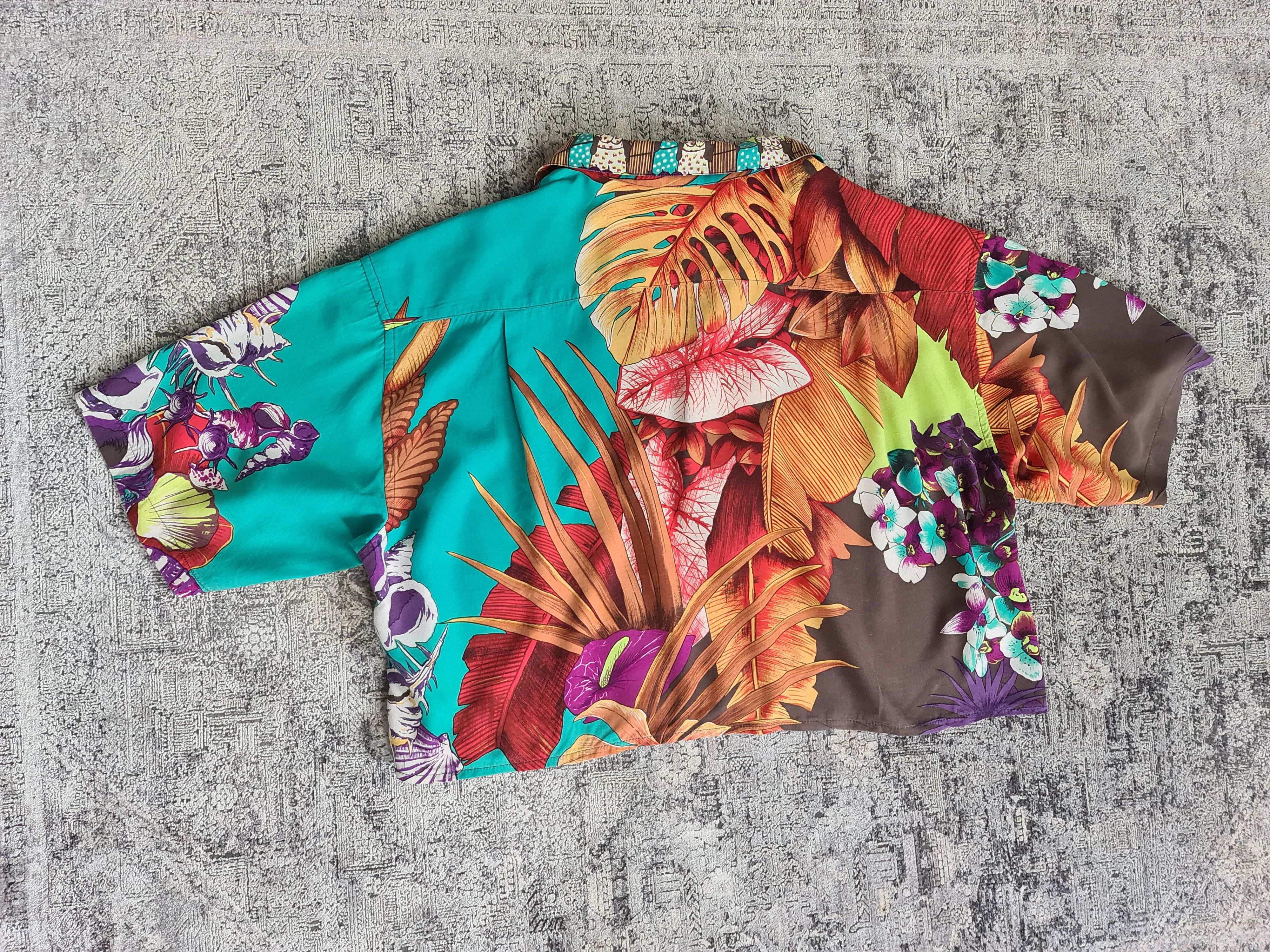 Kansai Yamamoto Kansai Yamamoto Hawaiian Shirt RARE! Size L / US 10 / IT 46 - 3 Thumbnail