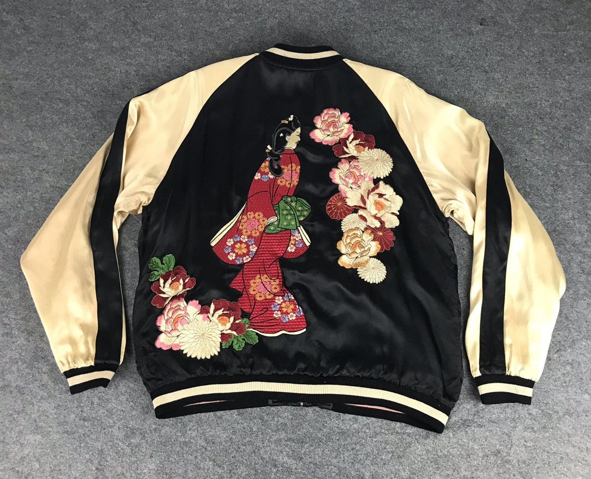 Toyo Enterprises Reversible Vintage Geisha sukajan souvenir Size US XL / EU 56 / 4 - 1 Thumbnail