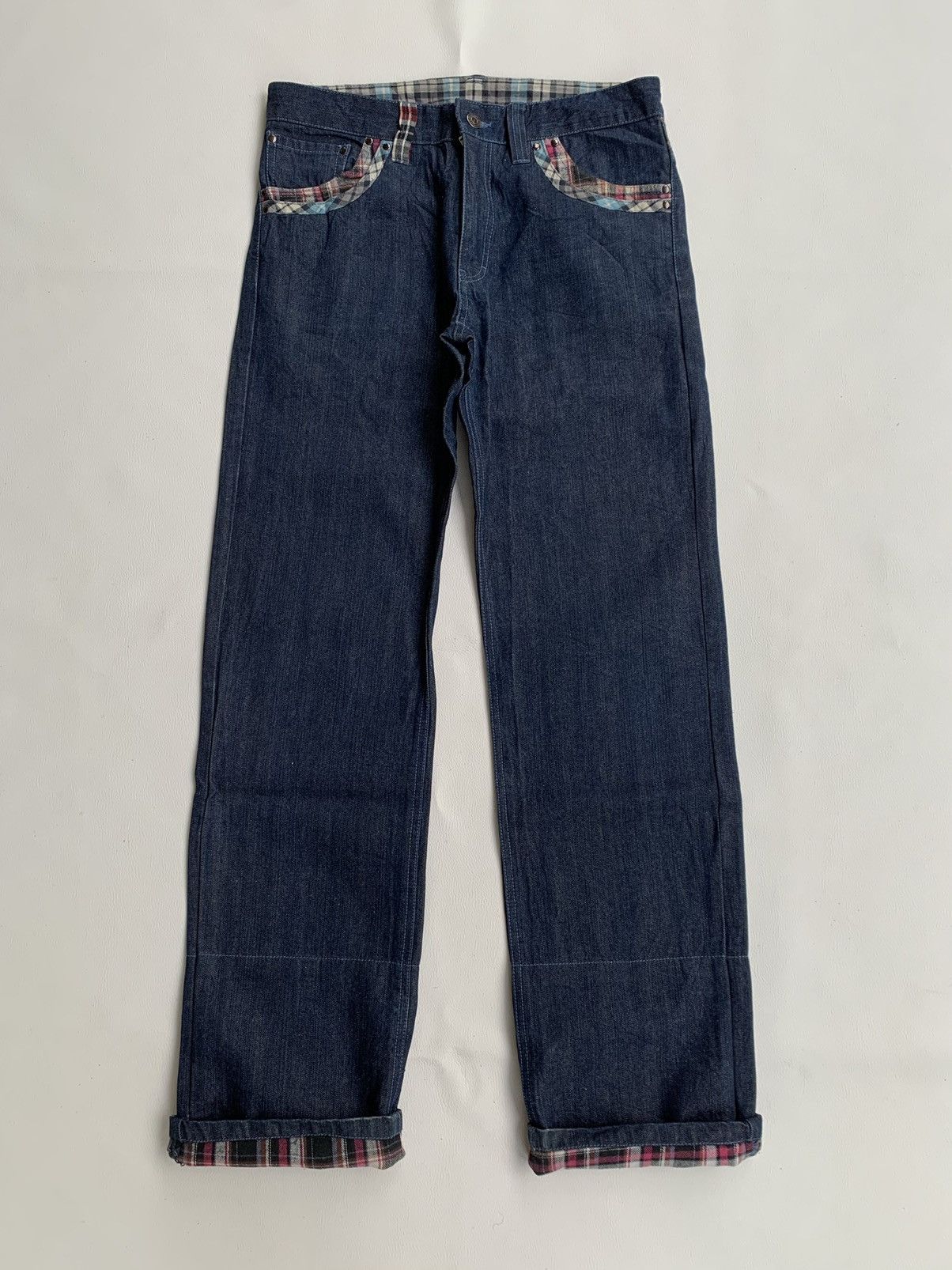 Beauty Beast × Japanese Brand × PPFM Japanese brand y2k ceronias tartan jeans Size US 32 / EU 48 - 3 Thumbnail