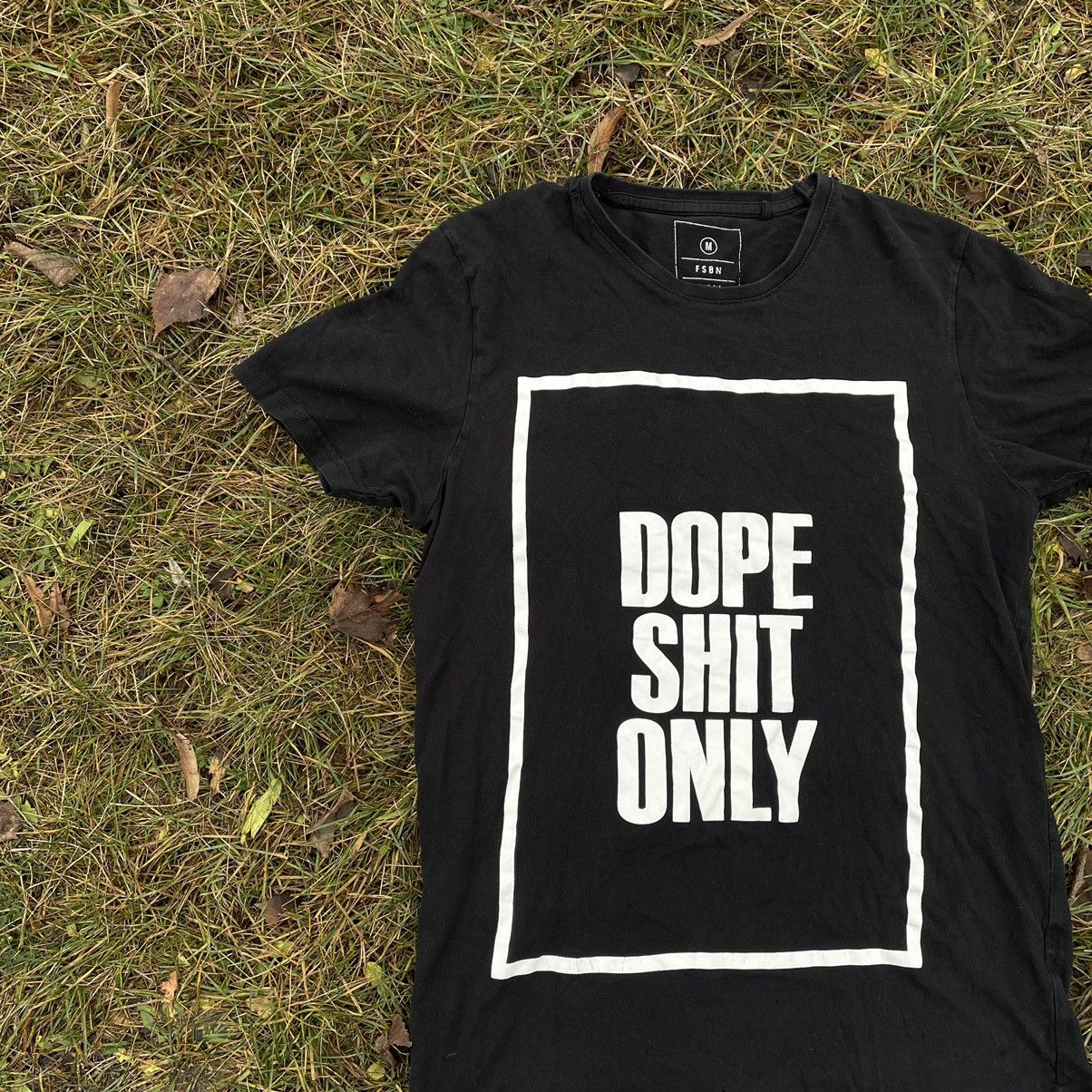 Vintage Vintage Y2K Graphic Tee Dope Shit Only Streetwear Black M Size US M / EU 48-50 / 2 - 3 Thumbnail