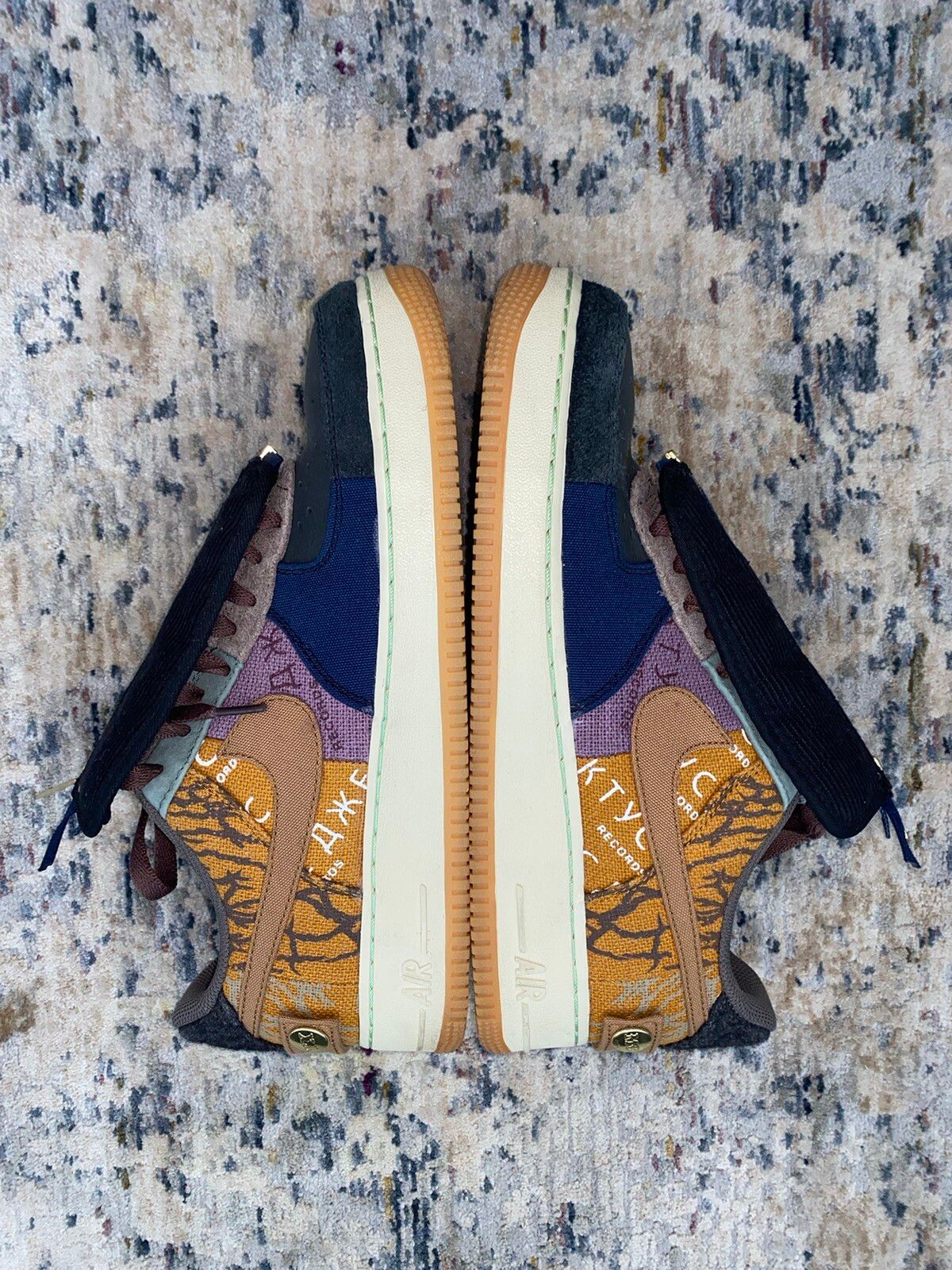 Pre-owned Nike X Travis Scott Nike Air Force 1 Size 10 Shoes In Multicolor